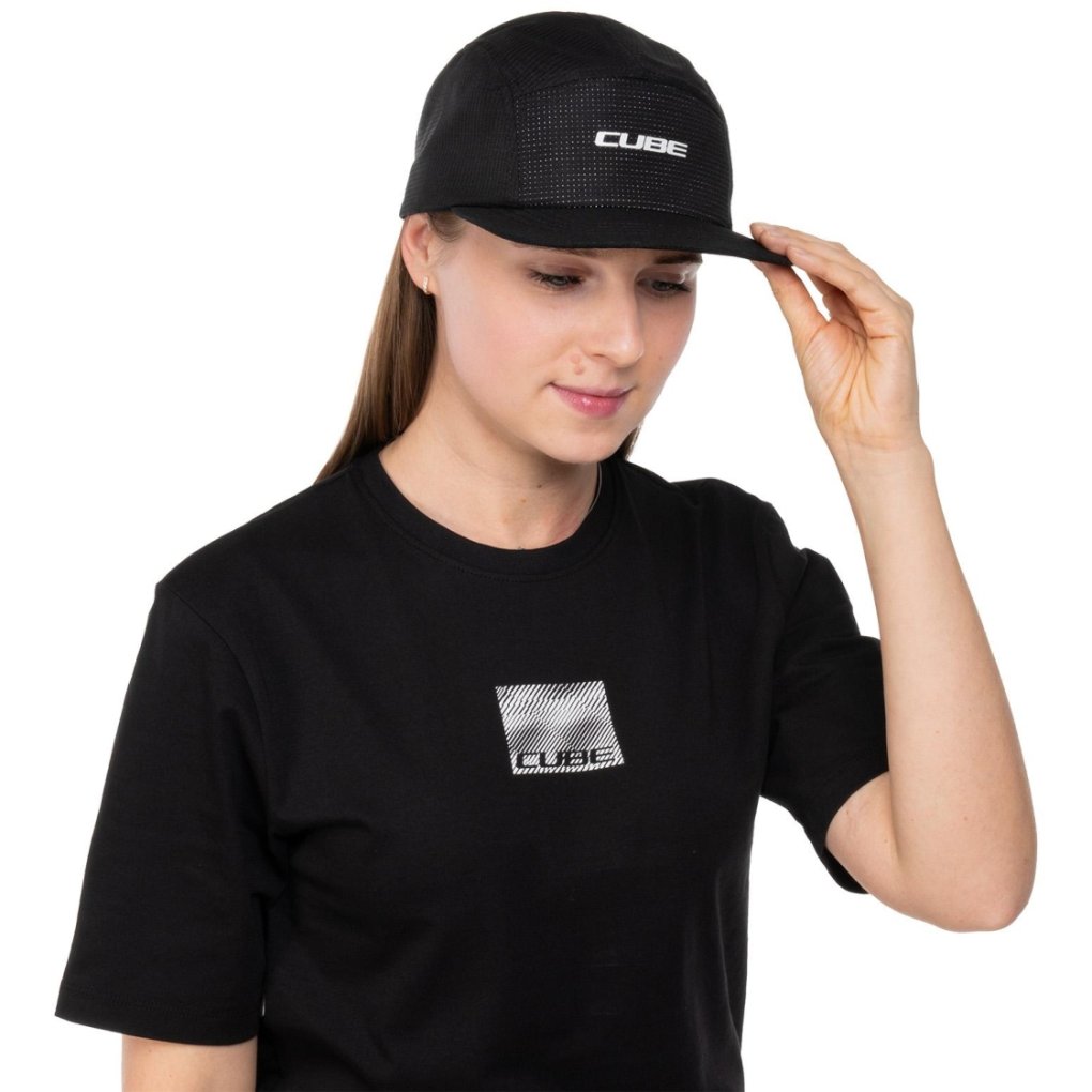 CUBE 5 Panel Tech Cap - black