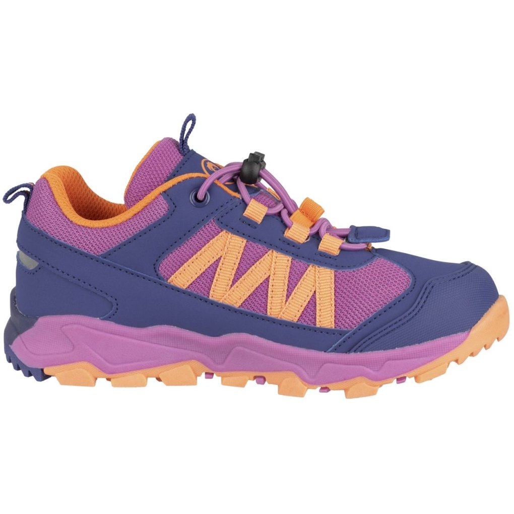 Trollkids Tronfjell Hiker Low Shoes Kids - Violet Blue/Mallow Pink/Papaya