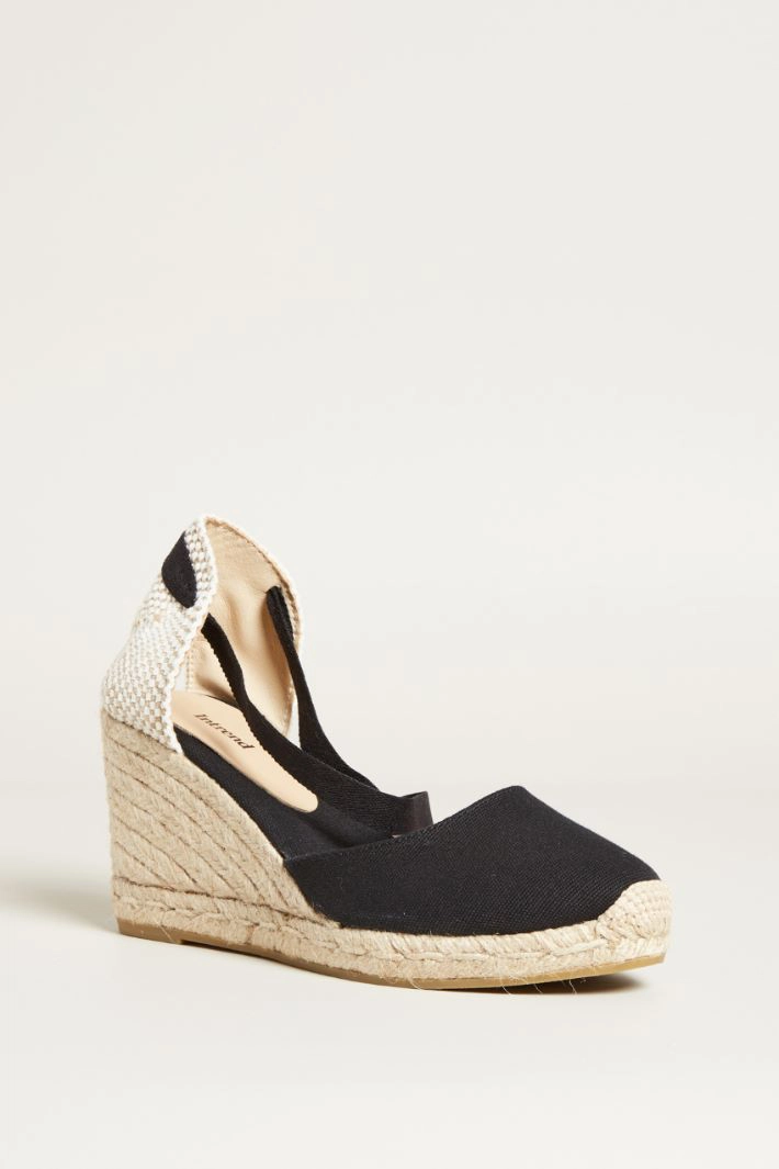 Wedge Espadrilles - BLACK