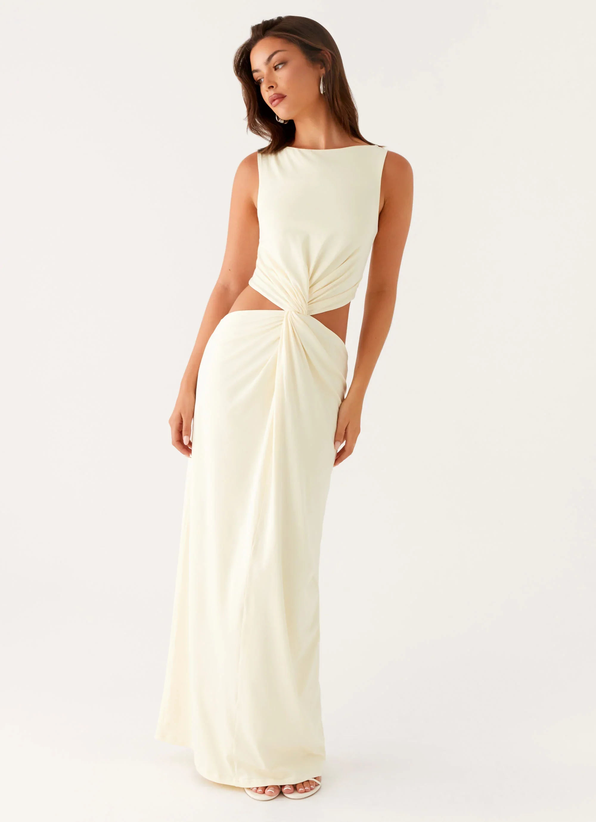 Lilabelle Twist Maxi Dress - Yellow