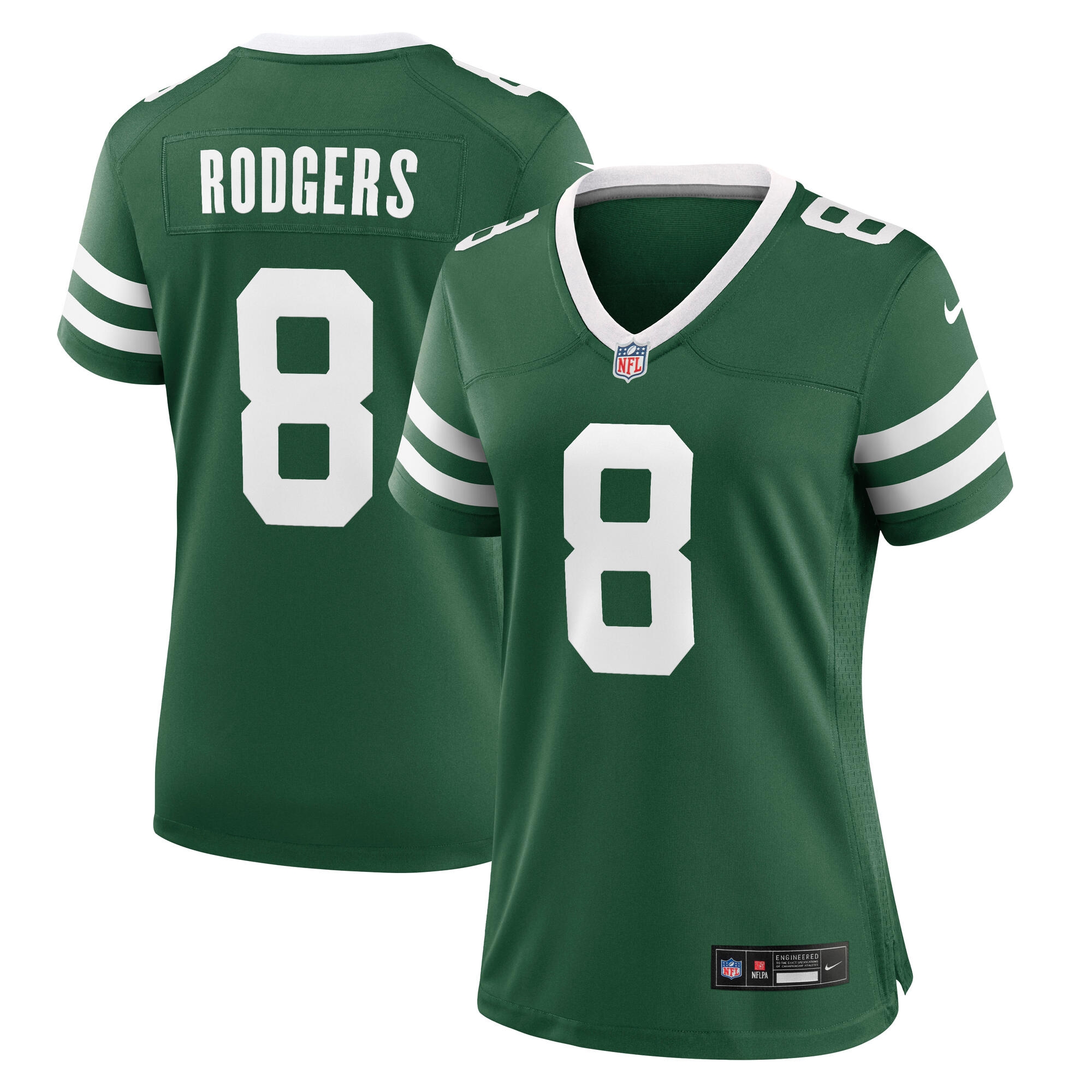 Aaron Rodgers #8 New York Jets Nike Game NFL Jersey Green (WOMEN'S)