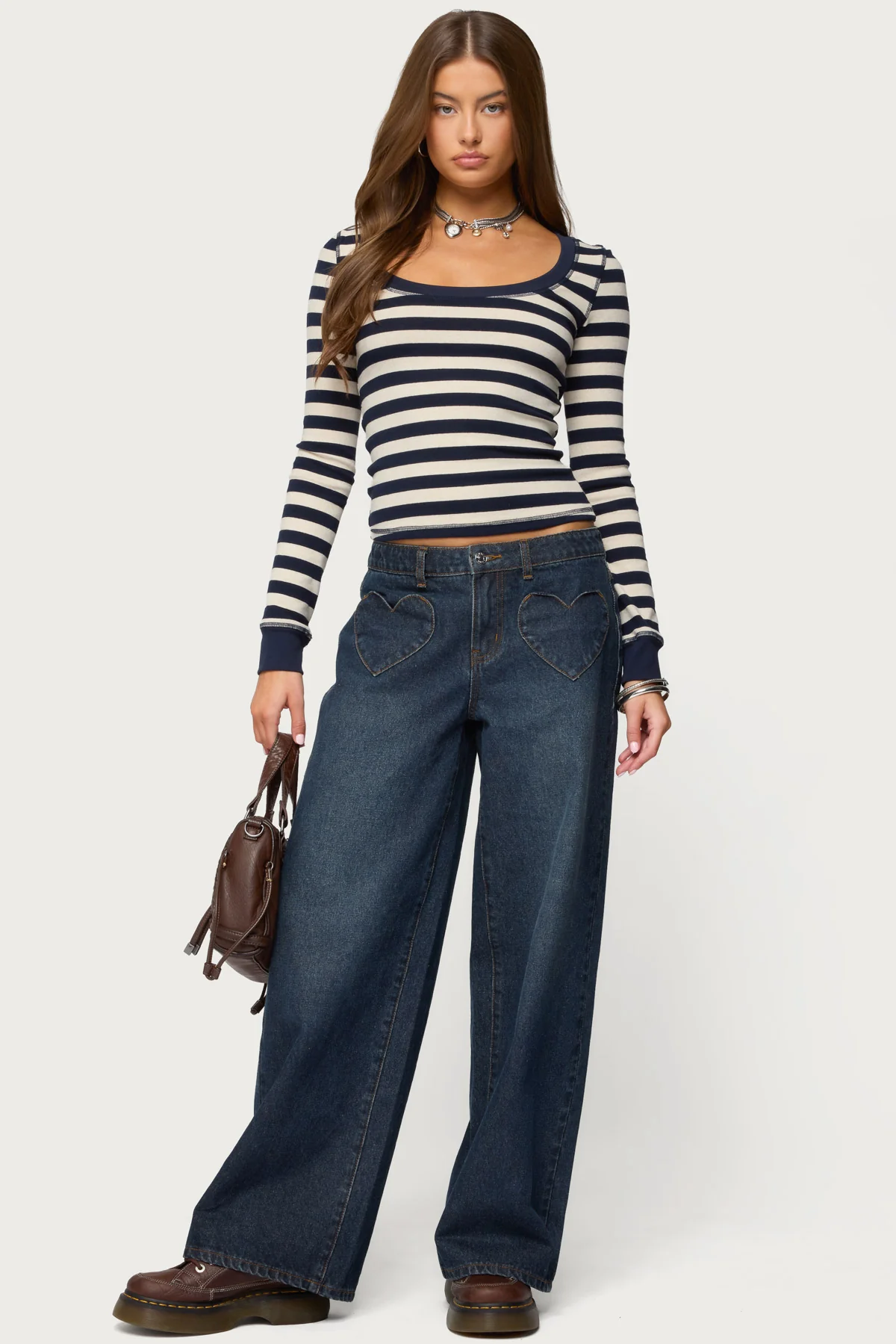Rainey Striped Long Sleeve Top