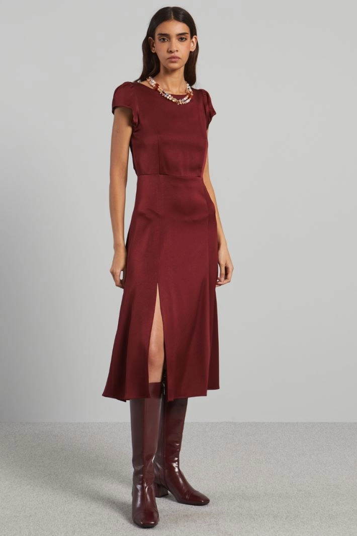 Cut out dress - BORDEAUX