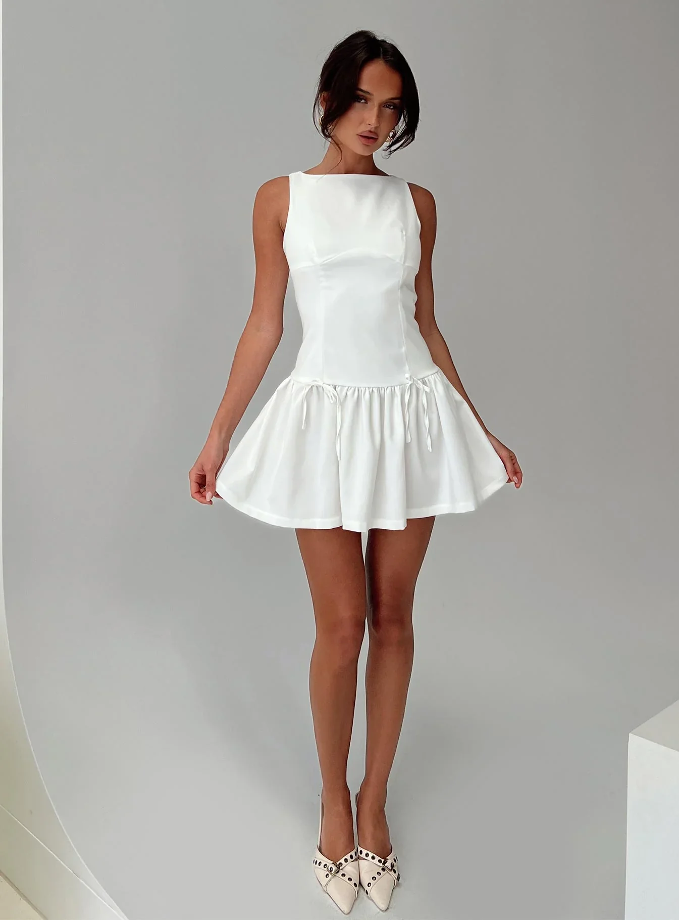 Milienne Mini Dress White