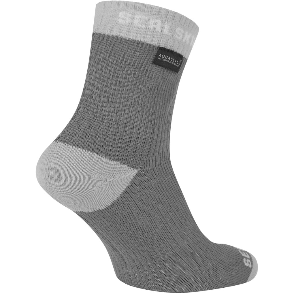 SealSkinz Wretham Waterproof Warm Weather Ankle Length Socks - Grey