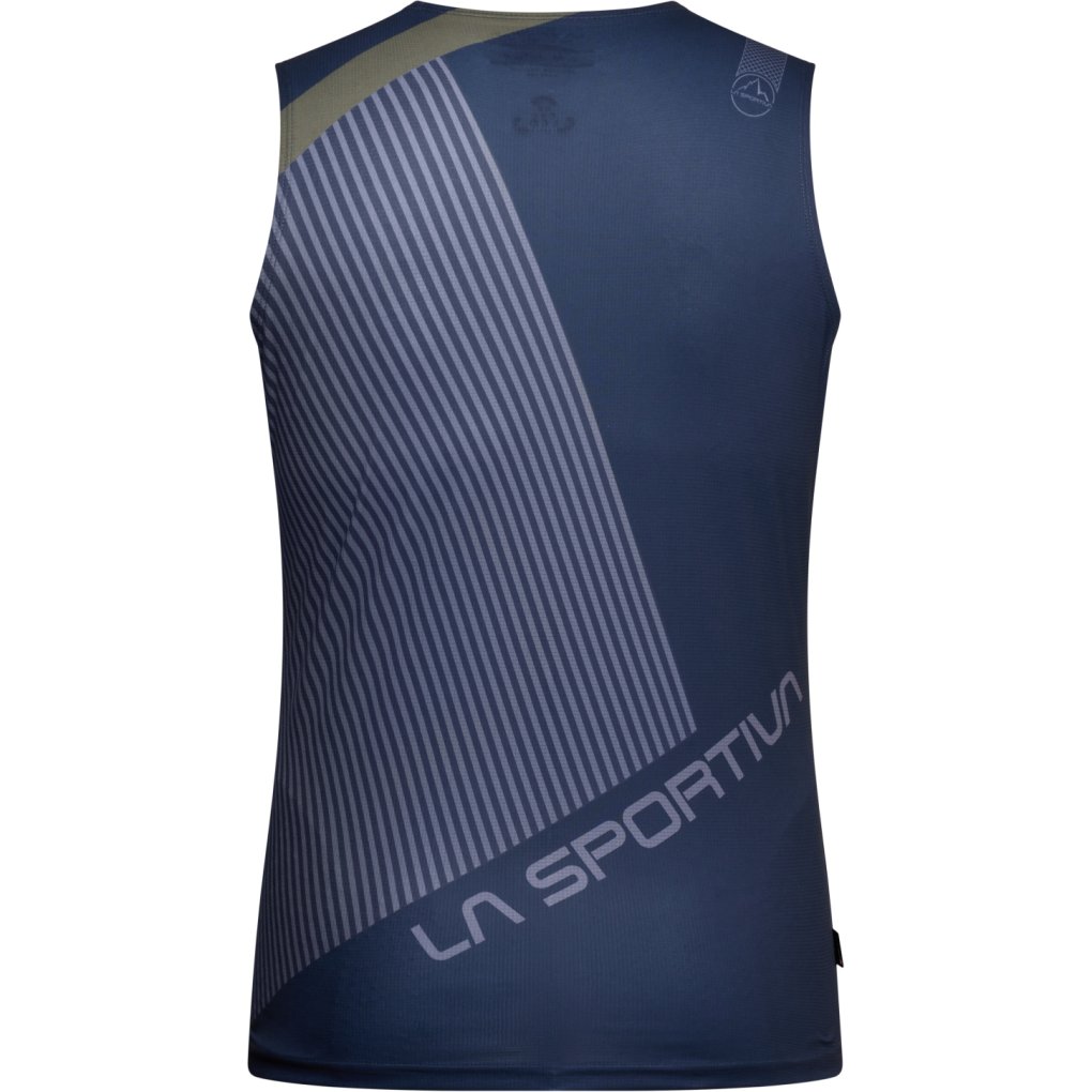 La Sportiva Flow Tank Top Men - Night Sky/Cypress