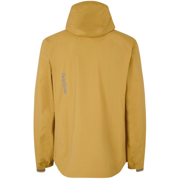 GripGrab EXPLR Waterproof Lightweight Rain Jacket - Mustard Yellow