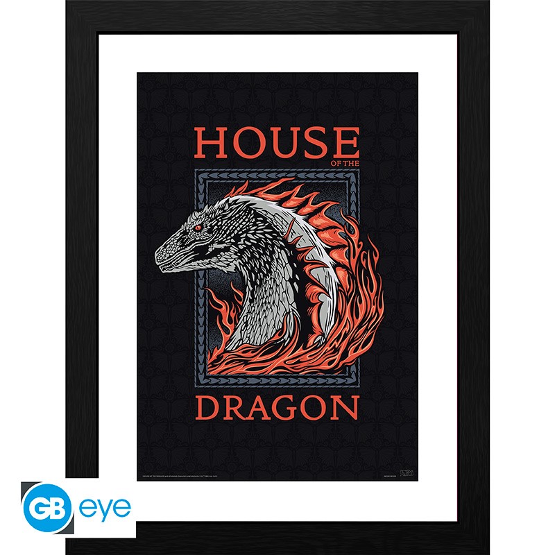 HOUSE OF THE DRAGON Framed print Red Dragon