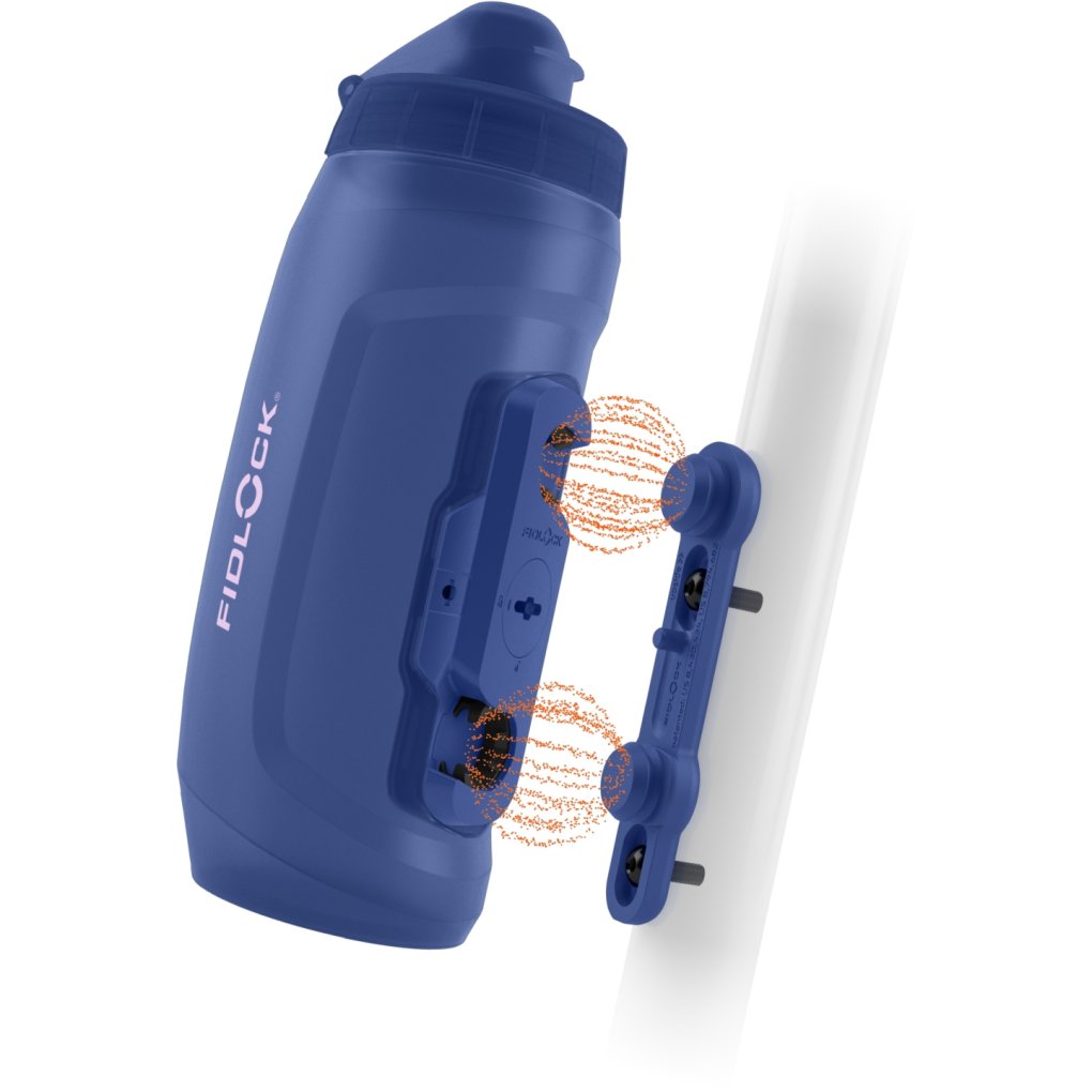 Fidlock Bottle Twist Set 590ml + Bike Base Mount - motion blue