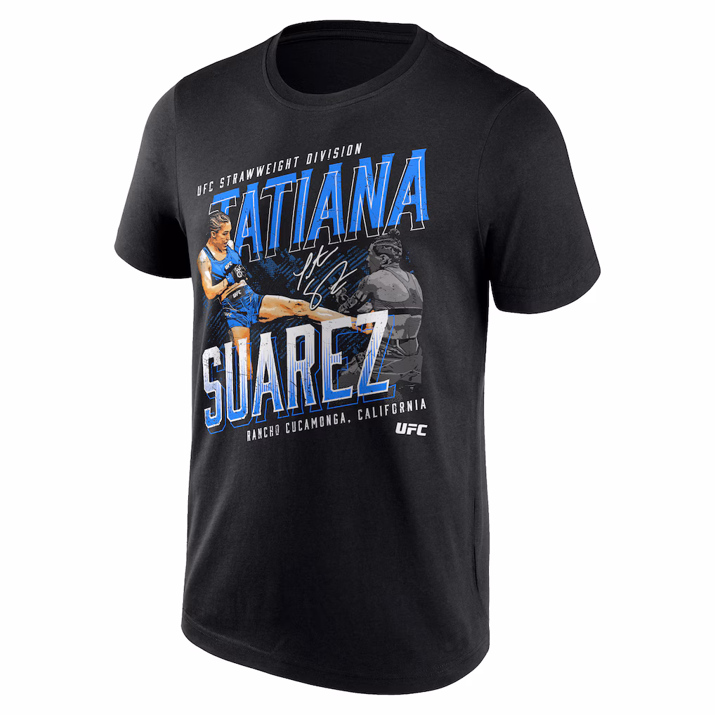 UFC Tatiana Suarez Fighter Name T-Shirt - Black - Mens
