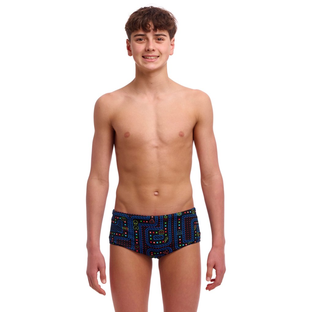 Funky Trunks Sidewinder Eco Swim Trunks Boys - Chomp Chomp