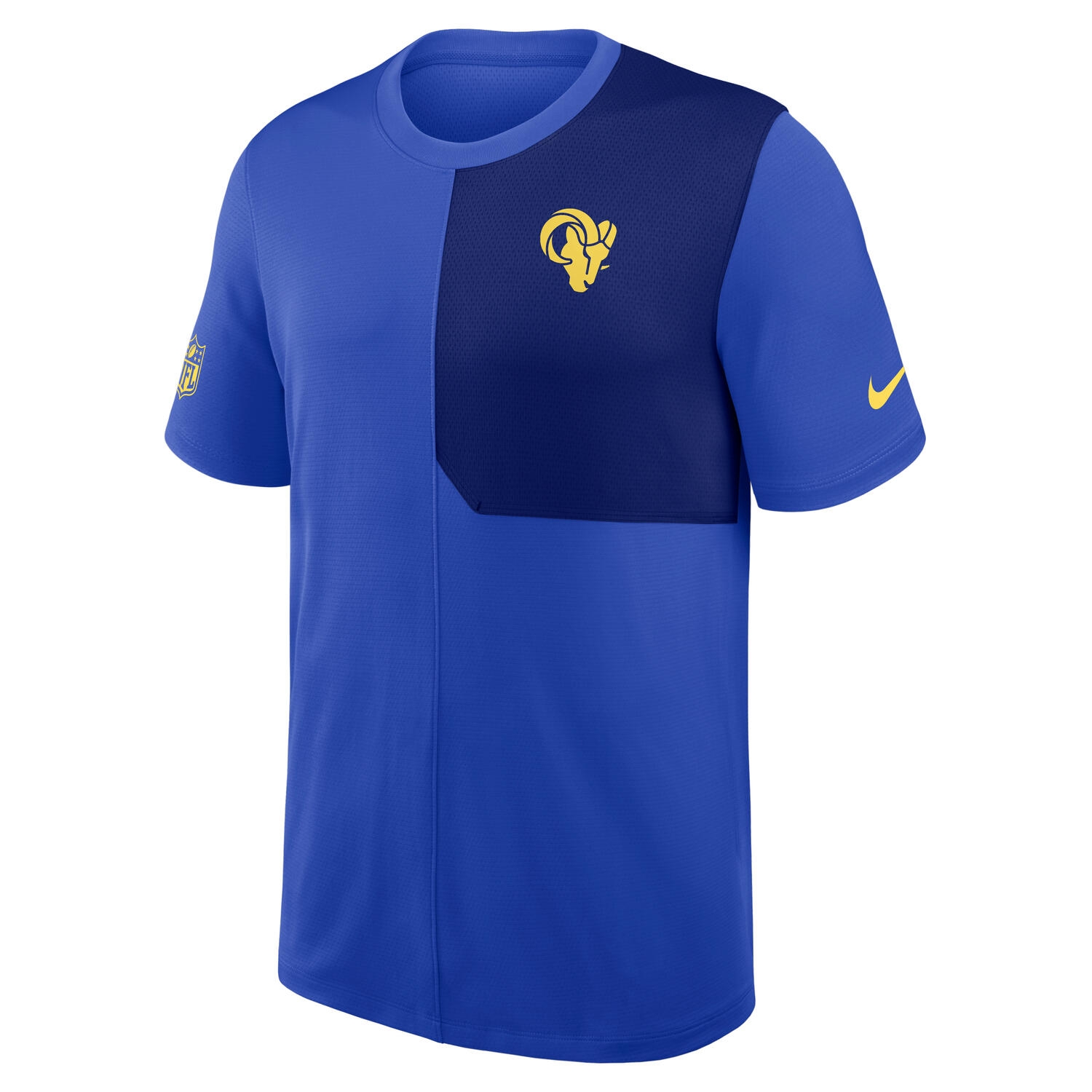 Los Angeles Rams 2025 NFL Sideline Nike Dri-FIT Coach UV Top Blue
