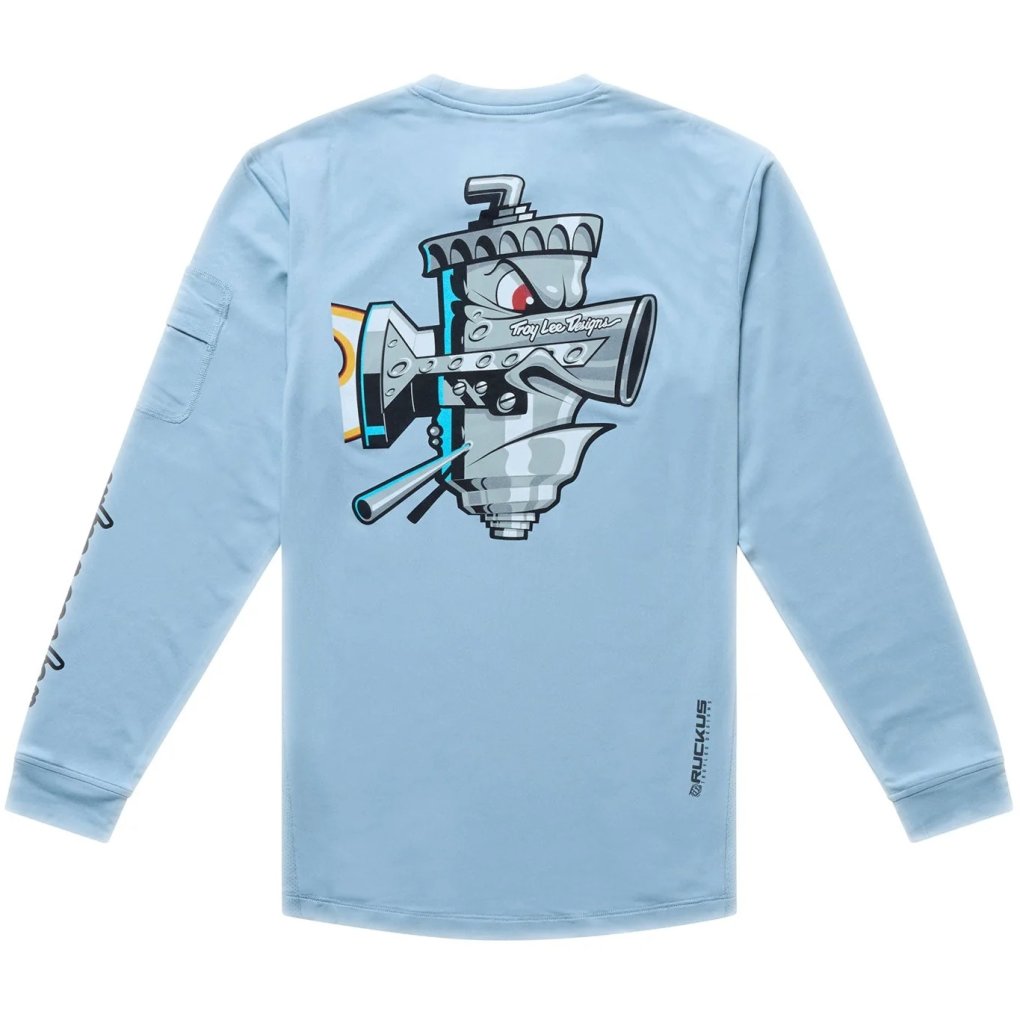 Troy Lee Designs Ruckus Ride Long Sleeve Jersey Kids - Carbs Dawn Blue