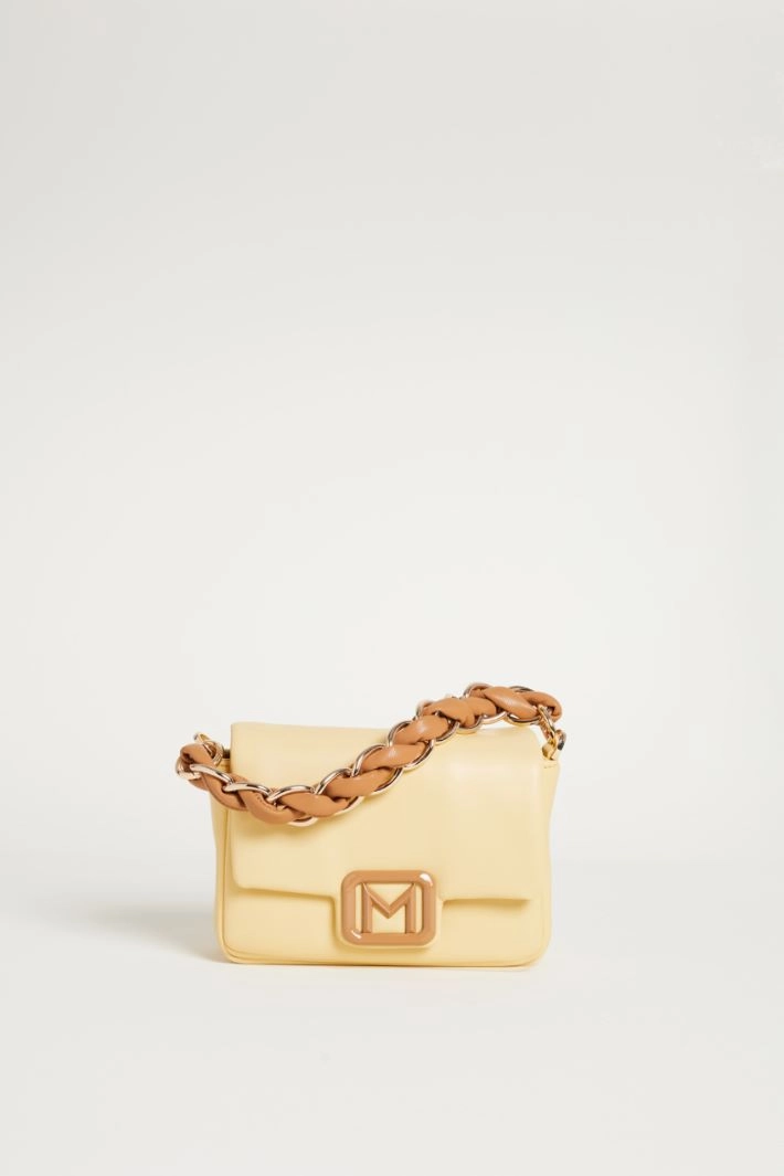 Padded bag in coated fabric - YELLOW