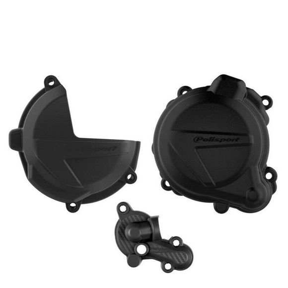 Polisport Engine Protection clutch cover, ignition and water pump - BlackRef: PLS0063 / 1119666001