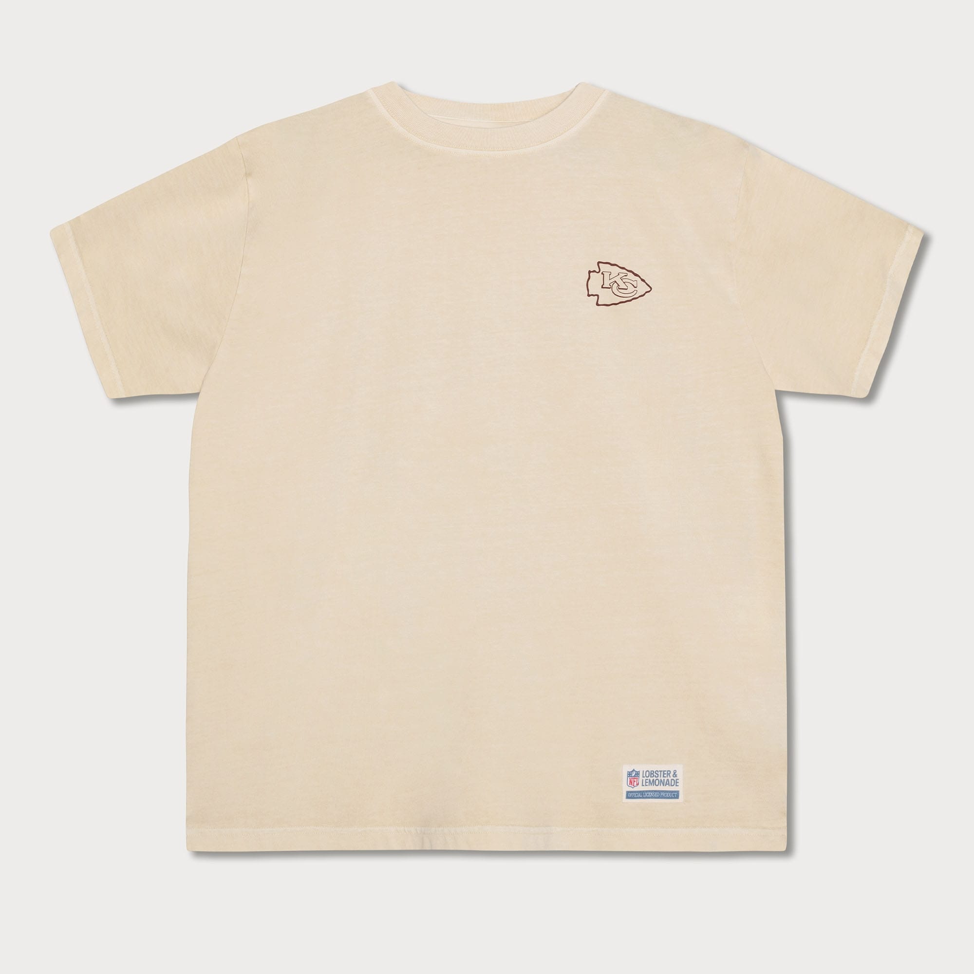 Kansas City Chiefs L&L '89 Classics NFL T-Shirt Cream
