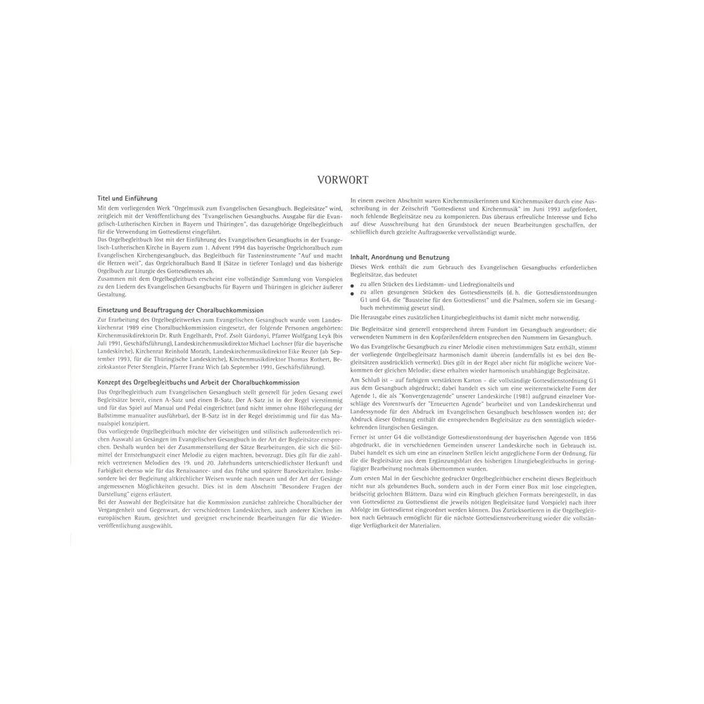 Strube Verlag Orgelbegleitbuch zum EG – Thomann Ireland