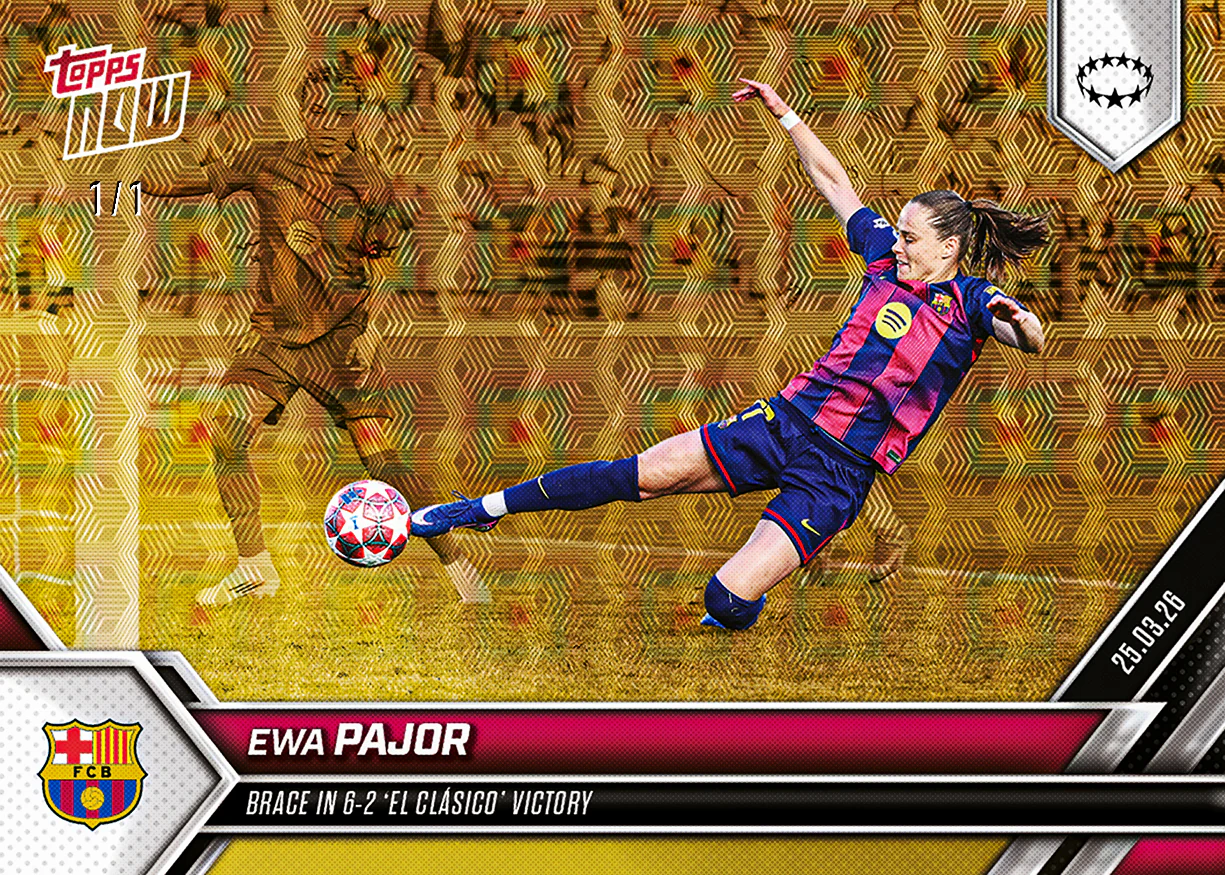 Ewa Pajor - 2025-26 UWCL Topps NOW® - Card 24