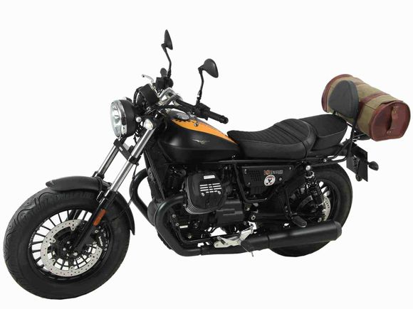 Porte Bagage Hepco & Becker avec sissybar - noirMOTO GUZZI 900 V9 BOBBER - 2017 - 2020Ref : HBE05490A / 611552 00 01