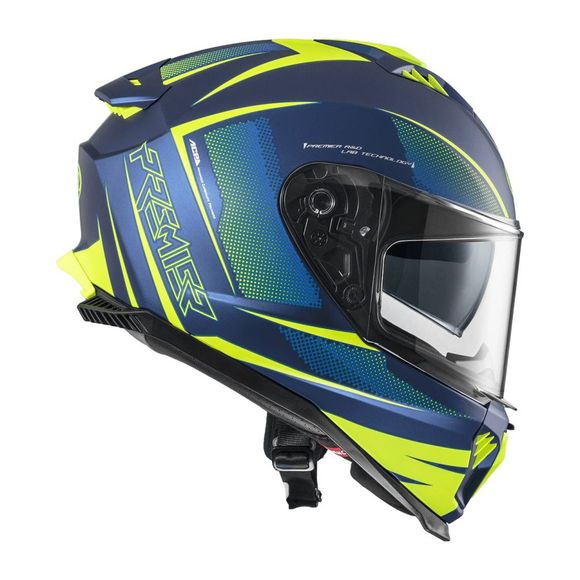 Premier TYPHOON Full-Face Helmet - FR 12 BM - Blue / YellowRef: PE0426