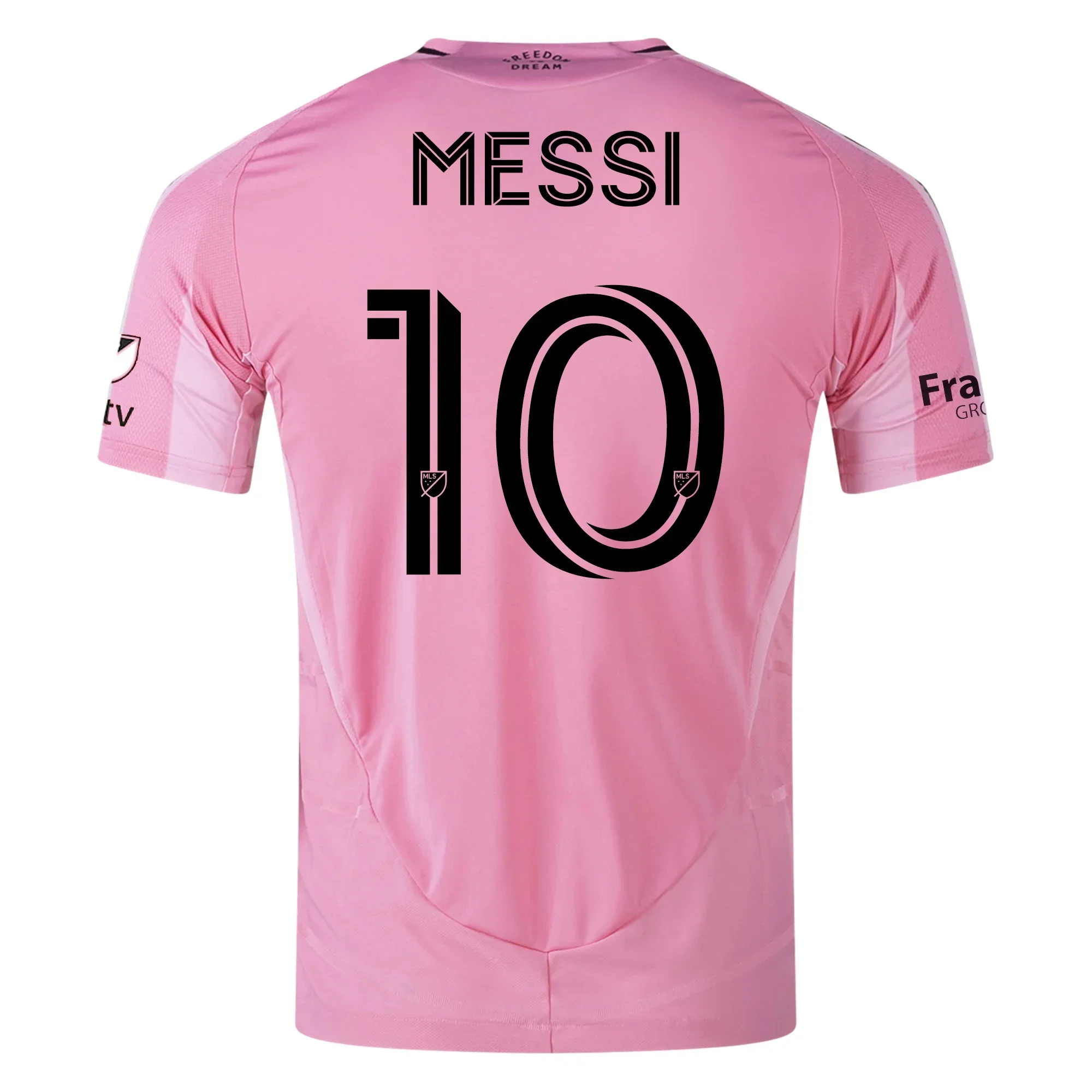 Lionel Messi Inter Miami CF Authentic Home Jersey 25/26 w/ MLS Patches + Sponsor (Easy Pink)