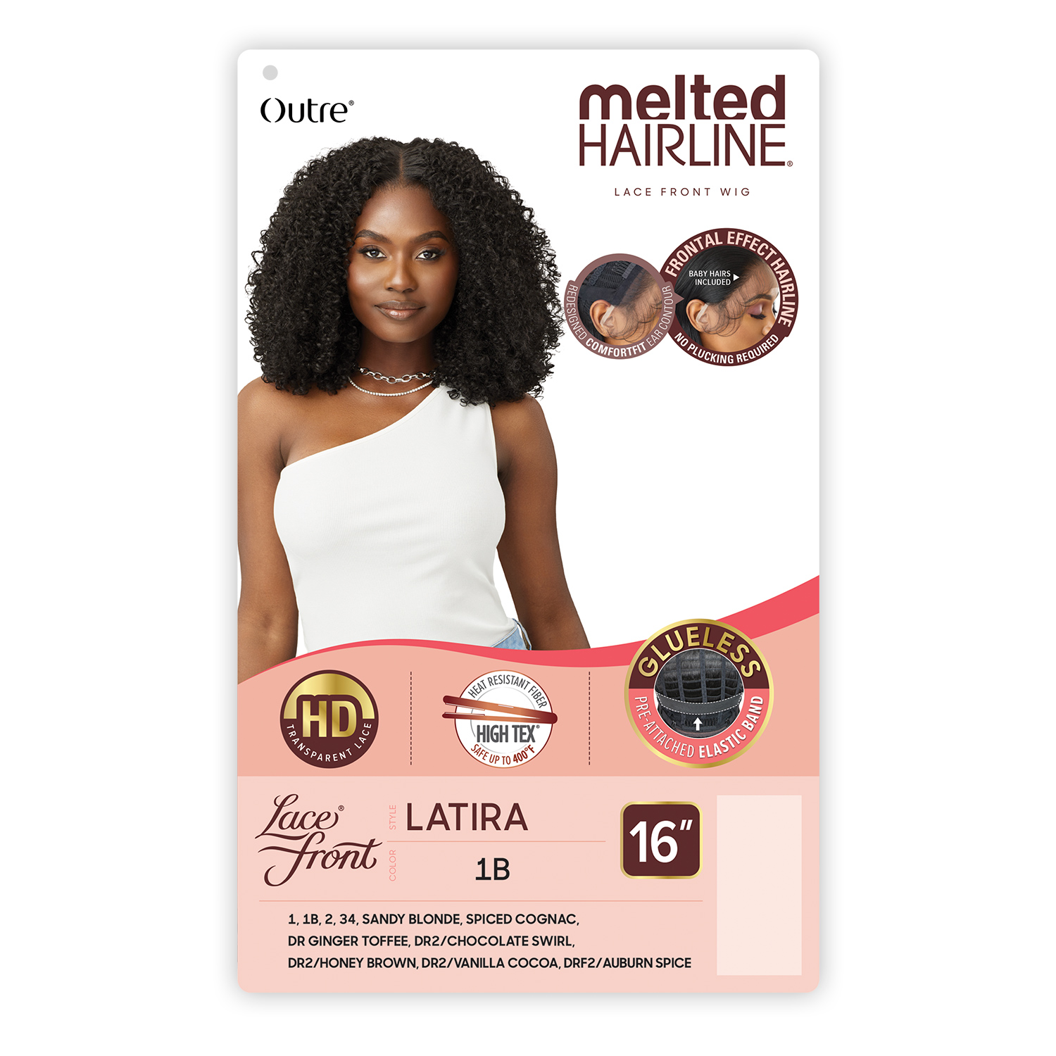Outre HD Lace Front Wig Melted Hairline Glueless Latira