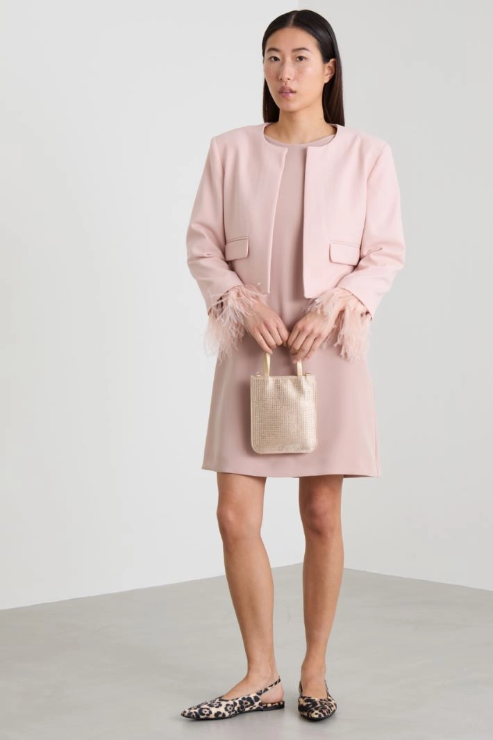 Viscose blend jacket - PINK