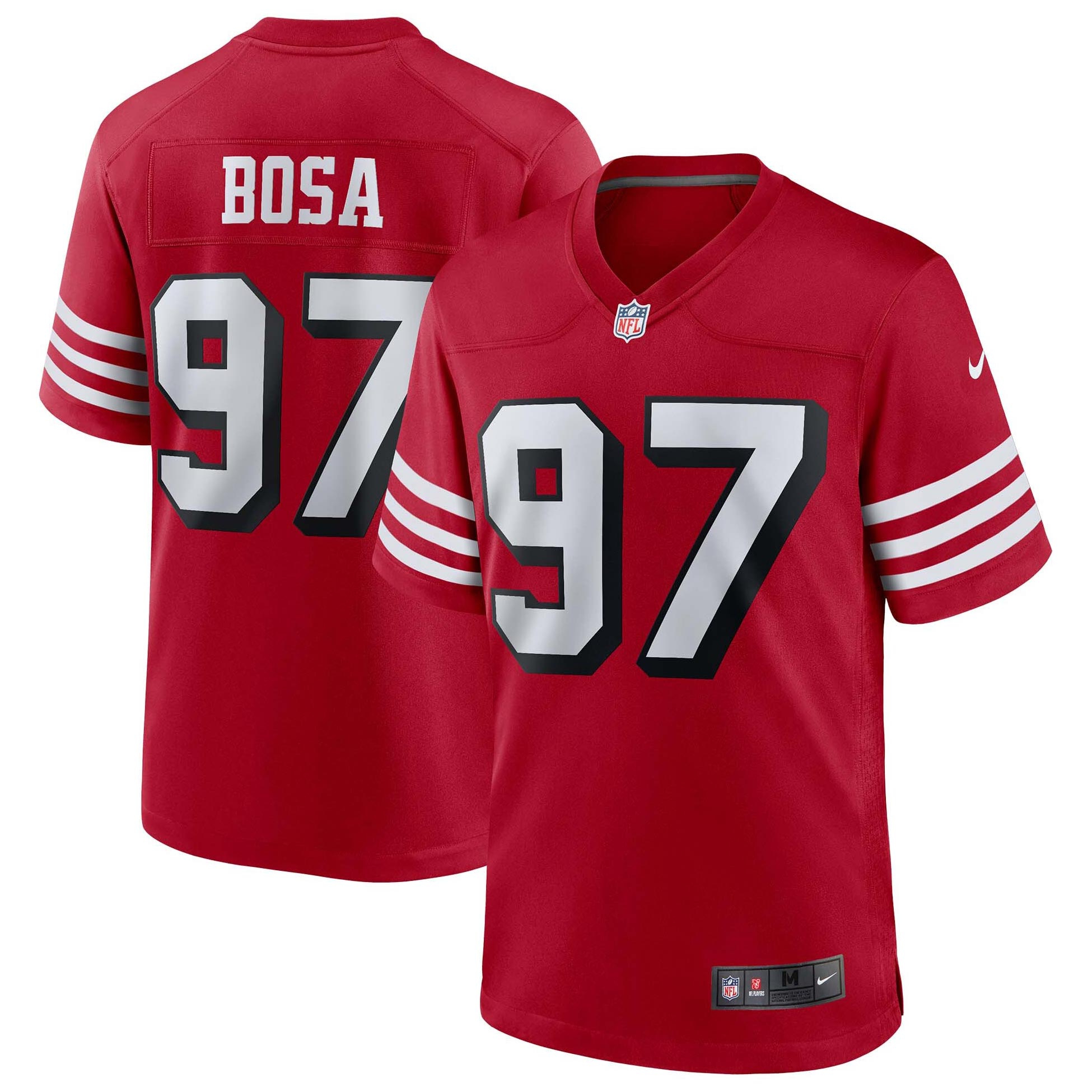 Nick Bosa #97 San Francisco 49ers Nike Game NFL Jersey Alternate Red
