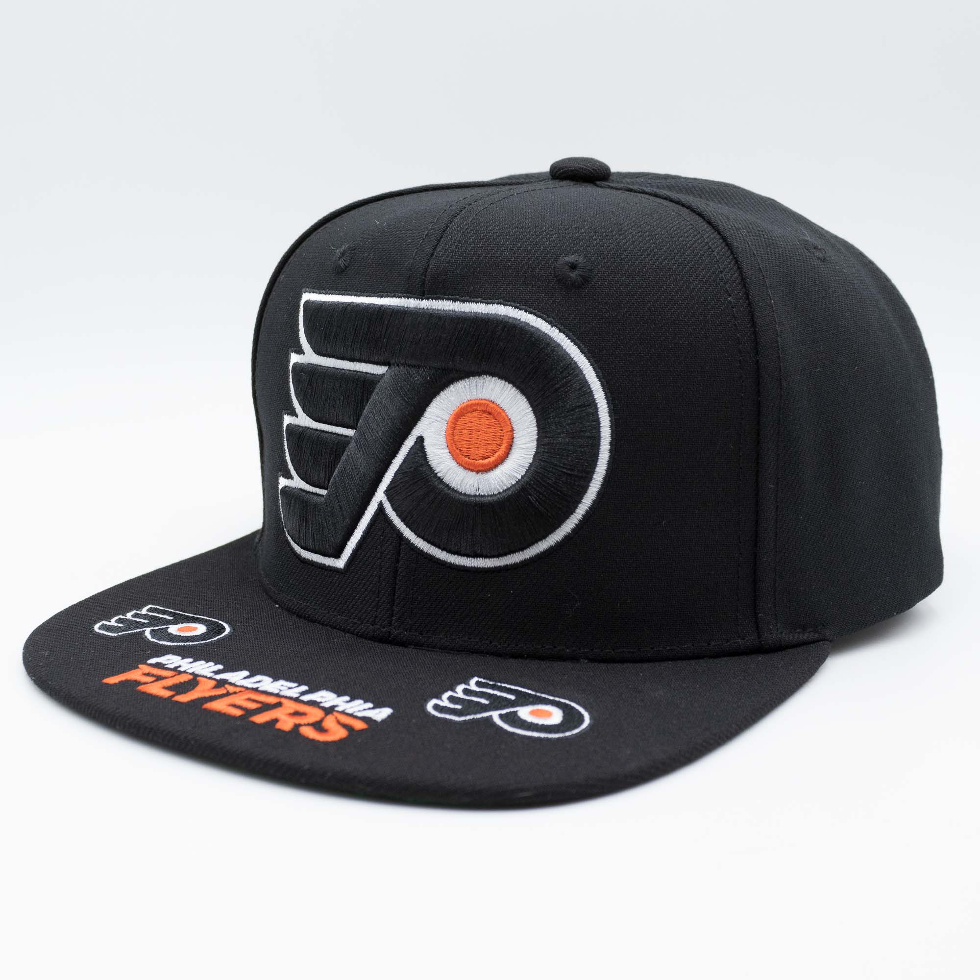 Philadelphia Flyers Hat Trick Mitchell & Ness Snapback NHL Cap Black