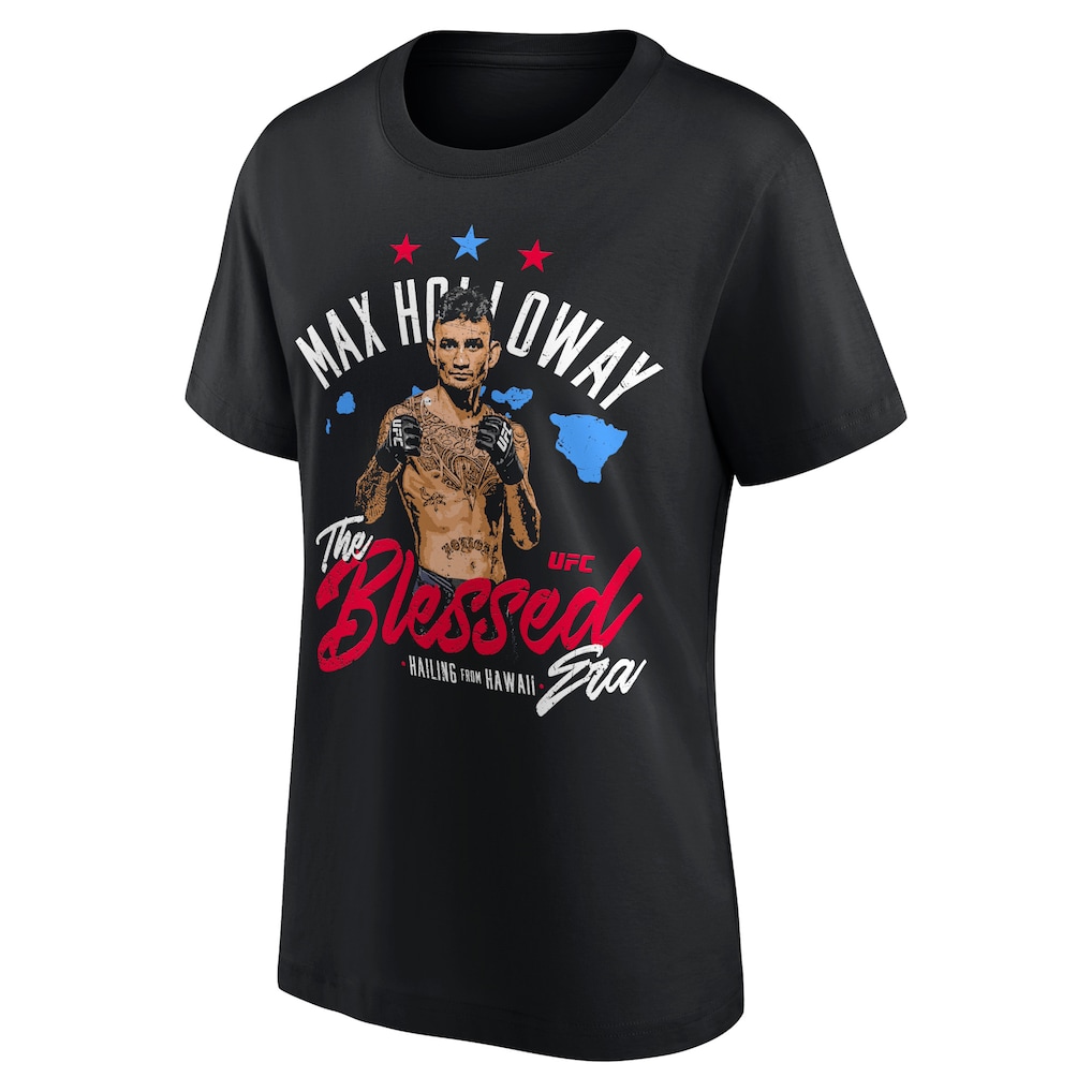 UFC Max Holloway The Blessed Hawaii T-Shirt - Black - Womens
