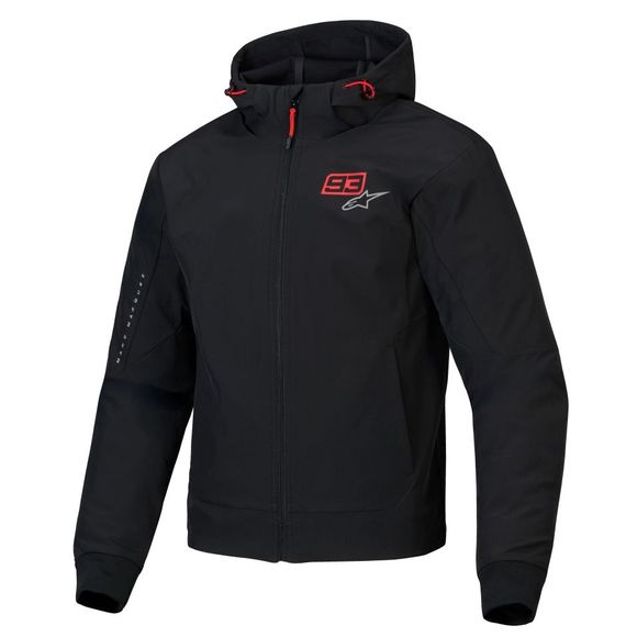 Radium tech mm93 - black / red Alpinestars motorcycle sweatshirtRef: AP3971