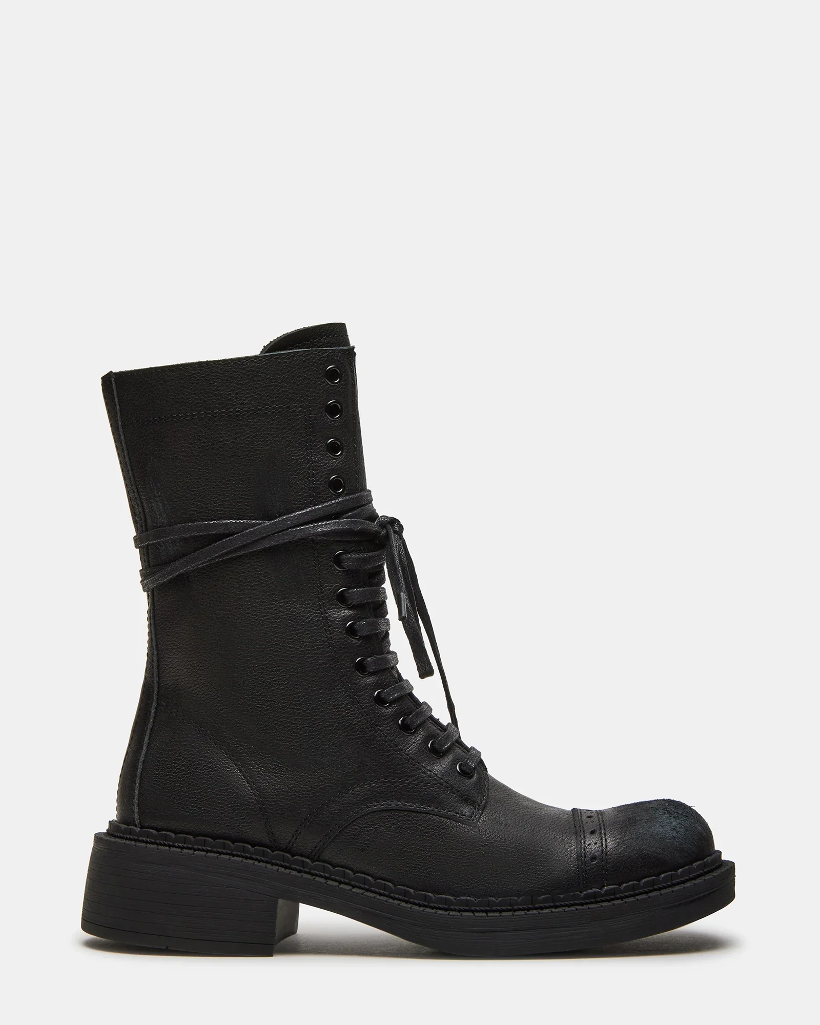 Crimson Black Leather