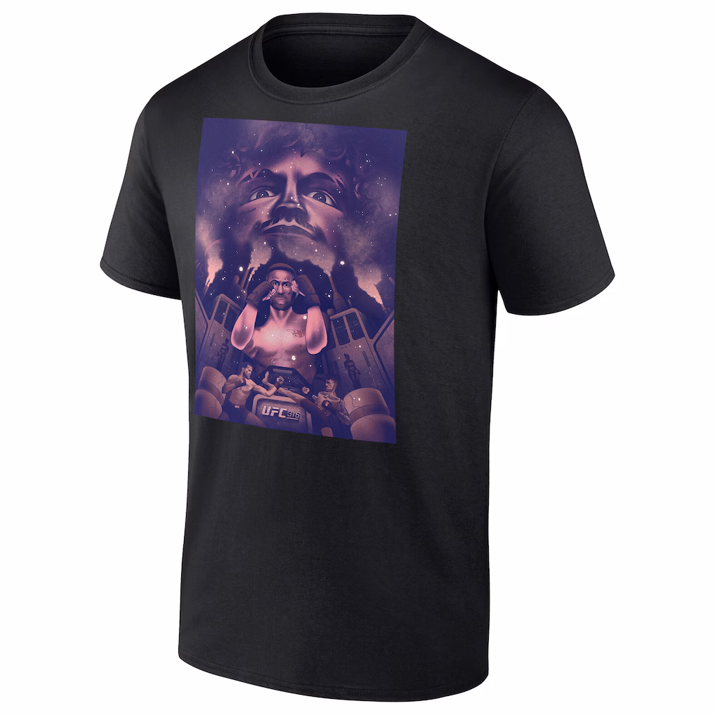 UFC 316 Artist Series Graphic T-Shirt - Black - Mens