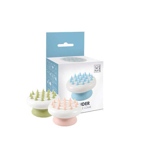 M-PETS - Soft Massage Brush Sharp - Blue - 8 x 5.4 cm