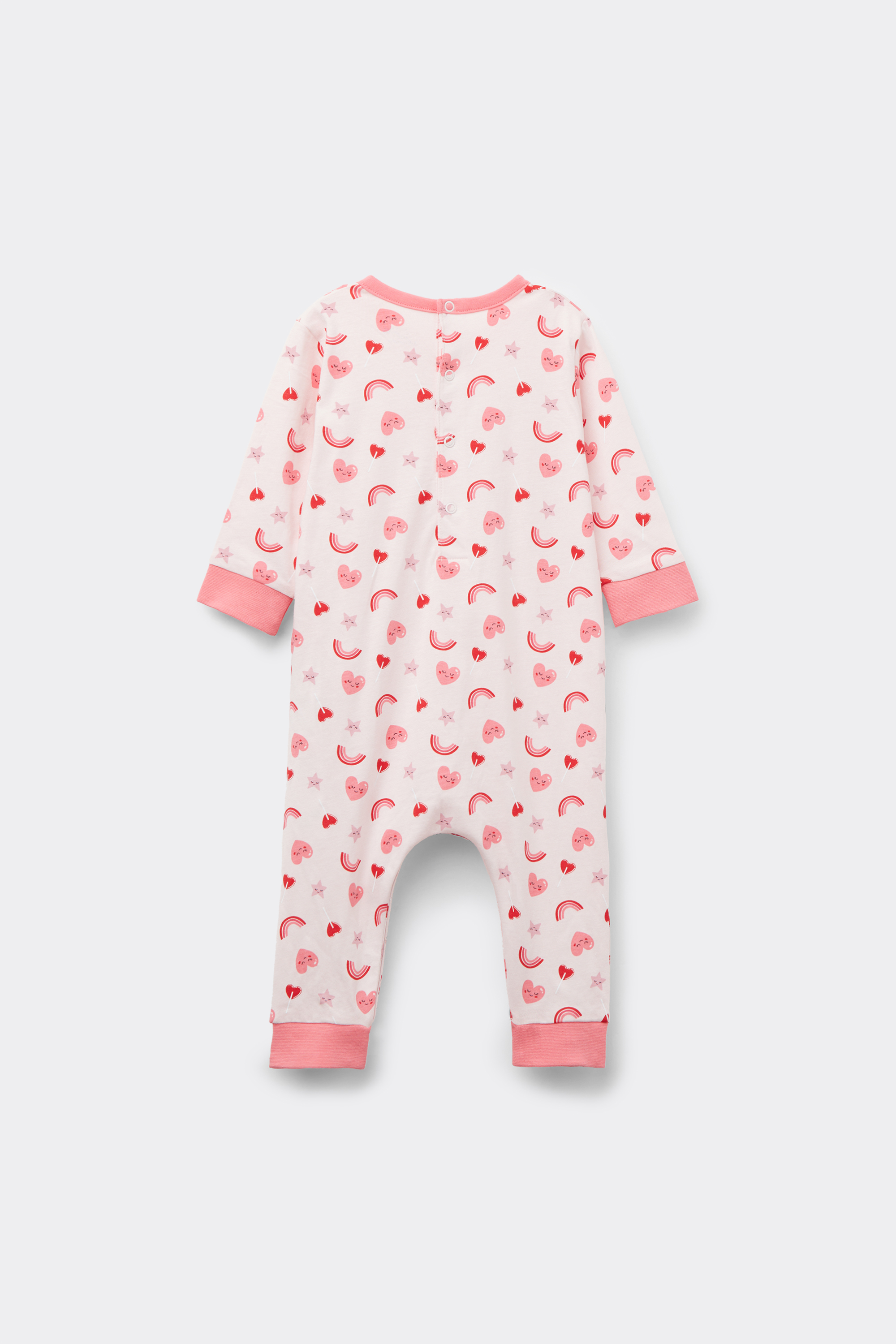 Baby Pure Cotton Playsuit with Long Sleeves