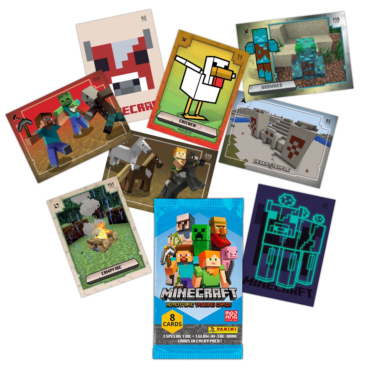 Minecraft Adventure Trading Cards Collection - missing cards