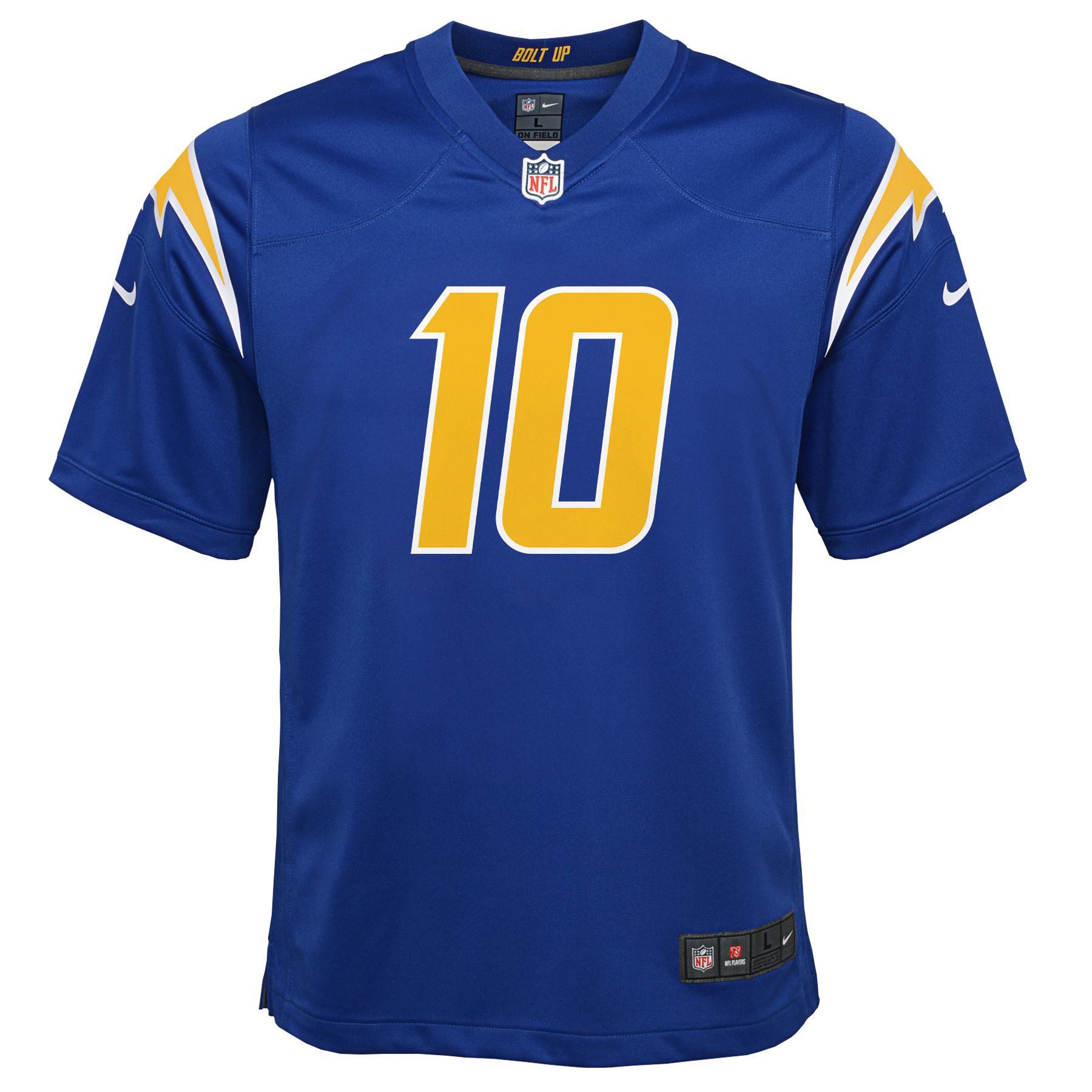 Justin Herbert #10 Los Angeles Chargers Color Rush Football NFL Jersey Blue (YOUTH)