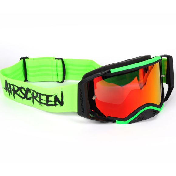 Airscreen Aero 07 EX cross goggle Iridium Pink screen 2026 - Green / BlackRef: Asm0164 / 001-017-Ir7