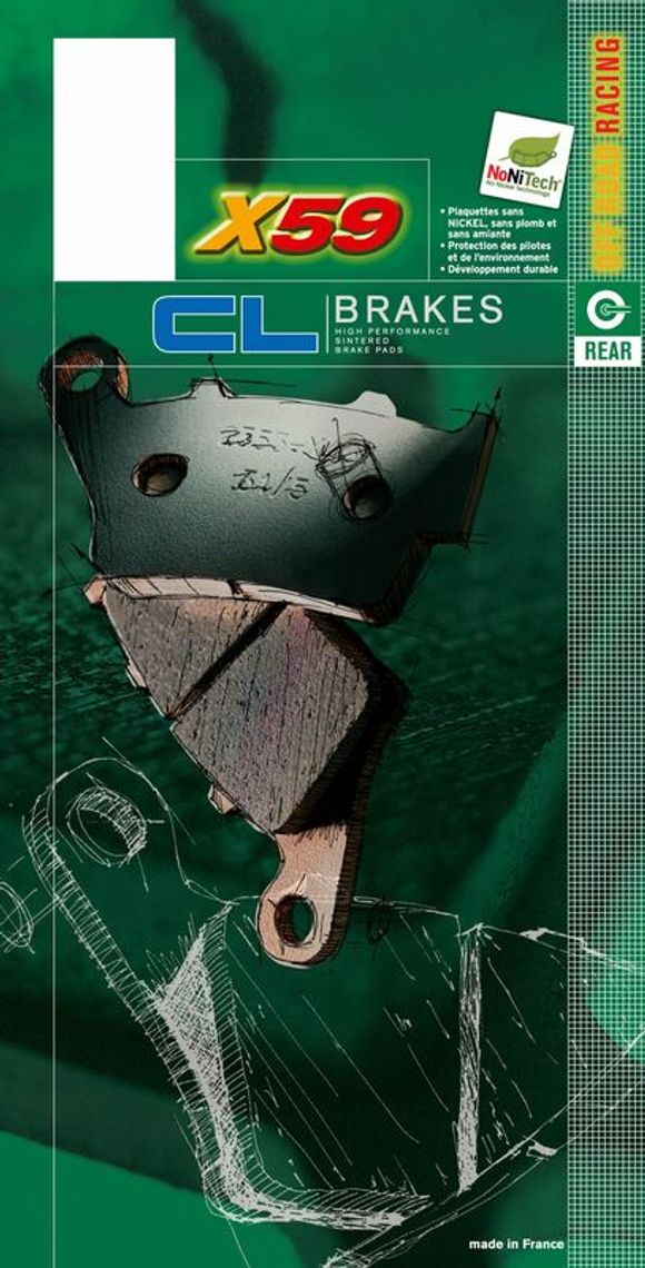 Plaquettes de freins CL Brakes Off-Road métal fritté - 2353X59Ref : CLB00200A / 1034915
