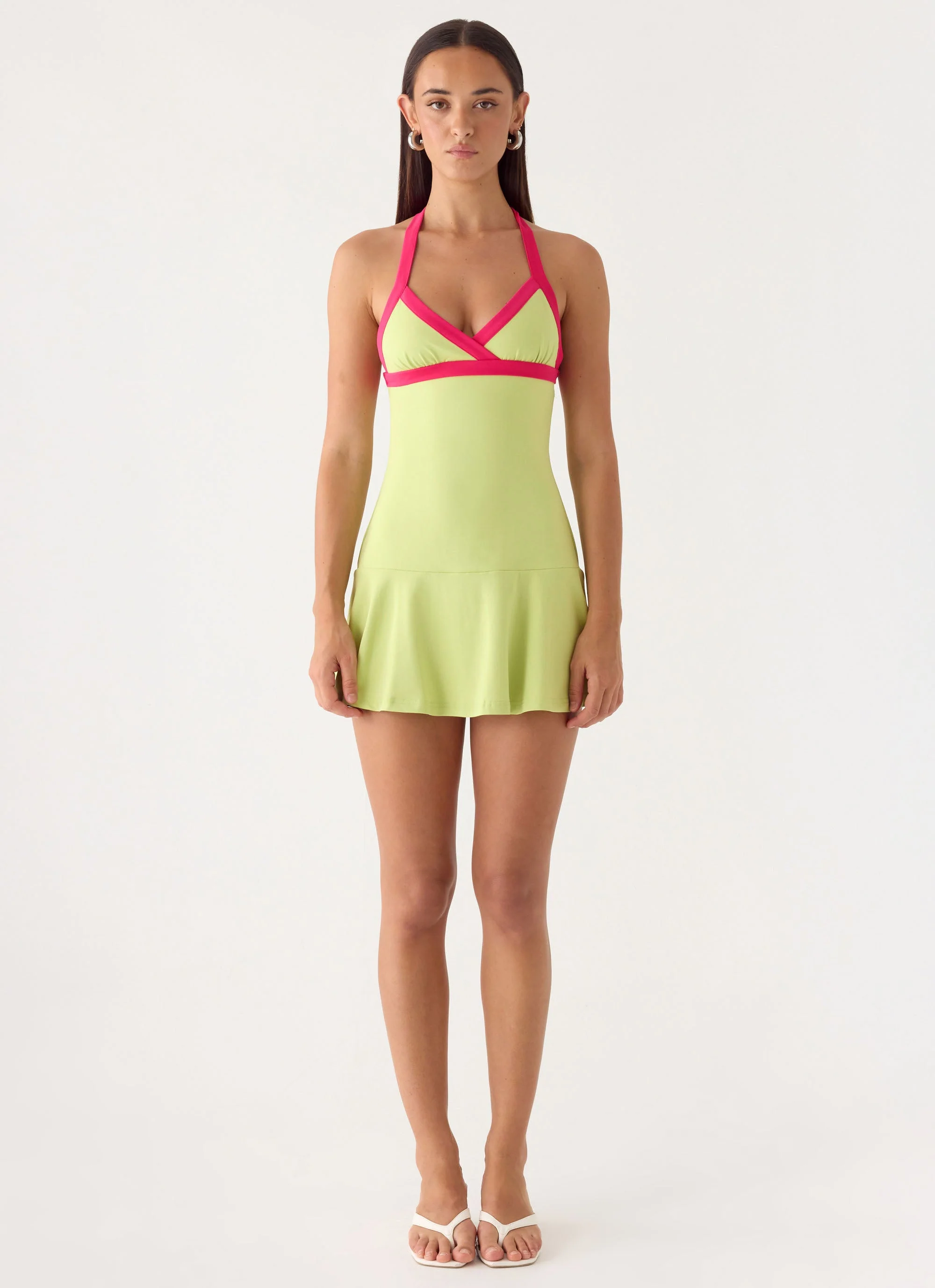 Dumdi Mini Dress - Lime