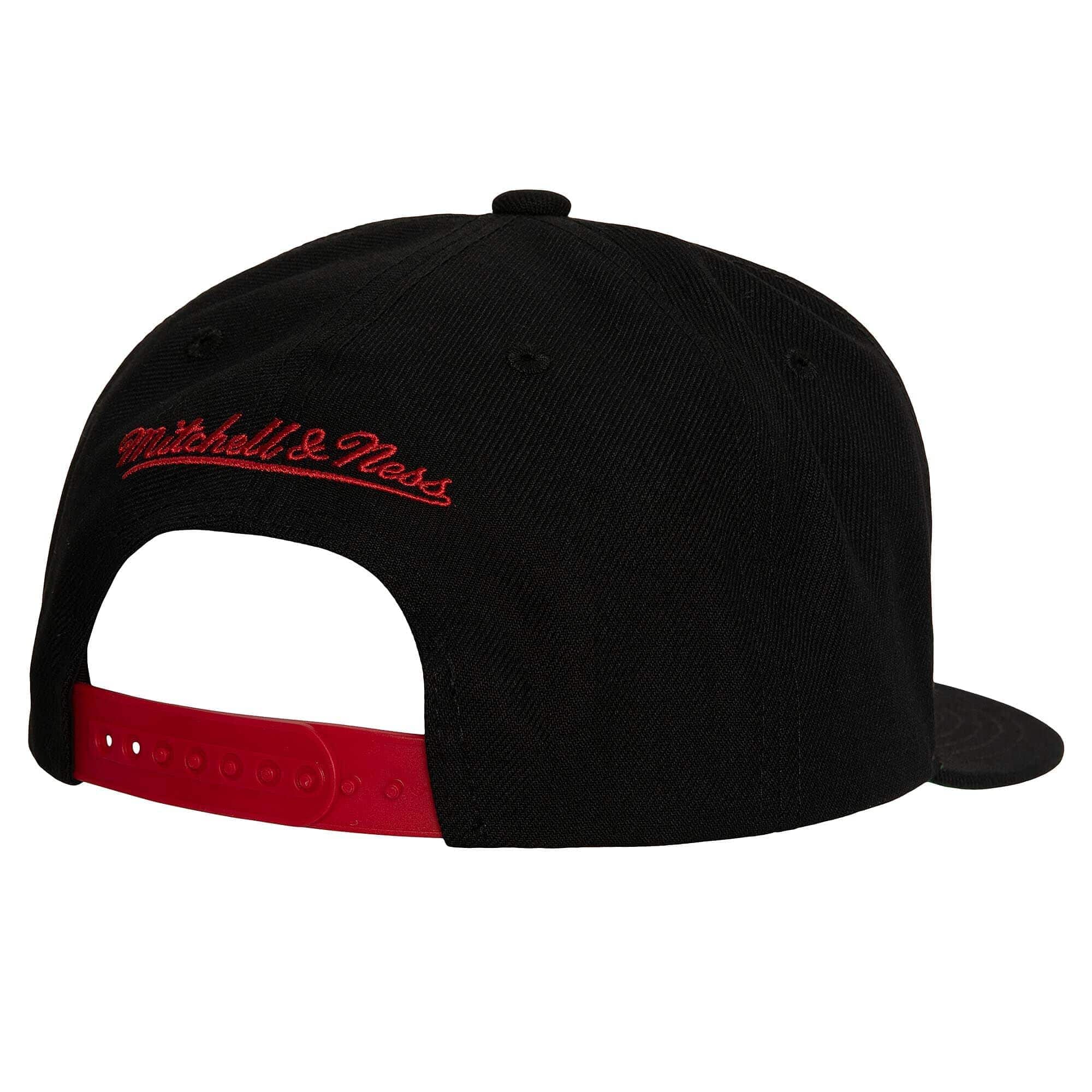 Detroit Red Wings Retro Lock Up Mitchell & Ness Snapback NHL Cap Black