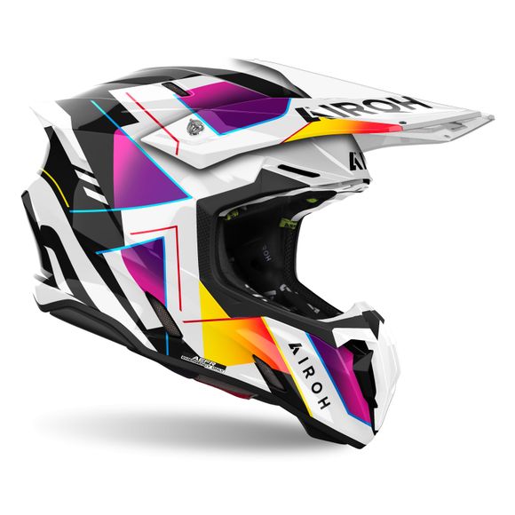 Airoh TWIST 3 cross Helmet - RAINBOW 2024 - Black / WhiteRef: AR1365