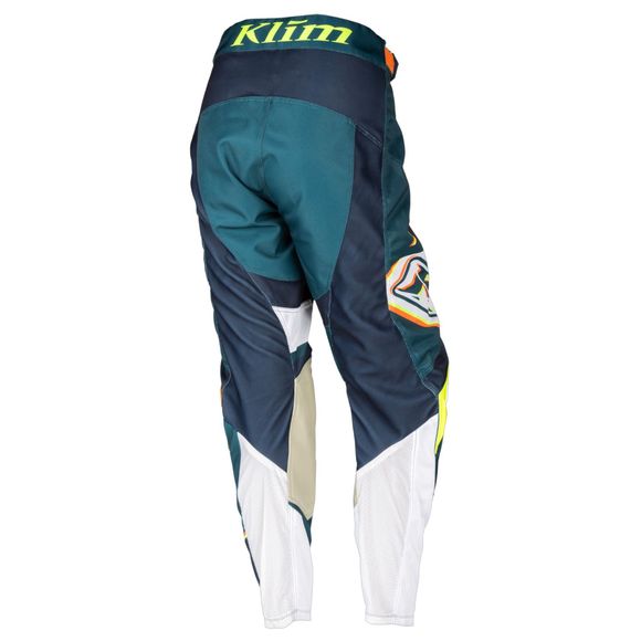 KLIM WOMEN XC LITE SHATTERED PETROL cross pants - WOMEN 2022 - Blue / WhiteRef: KLI0296