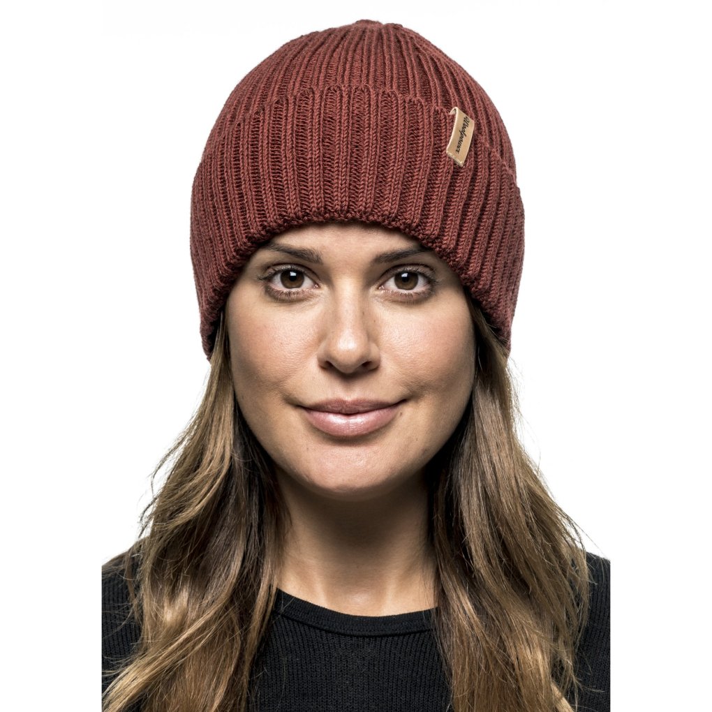 Woolpower Beanie Rib - rust red