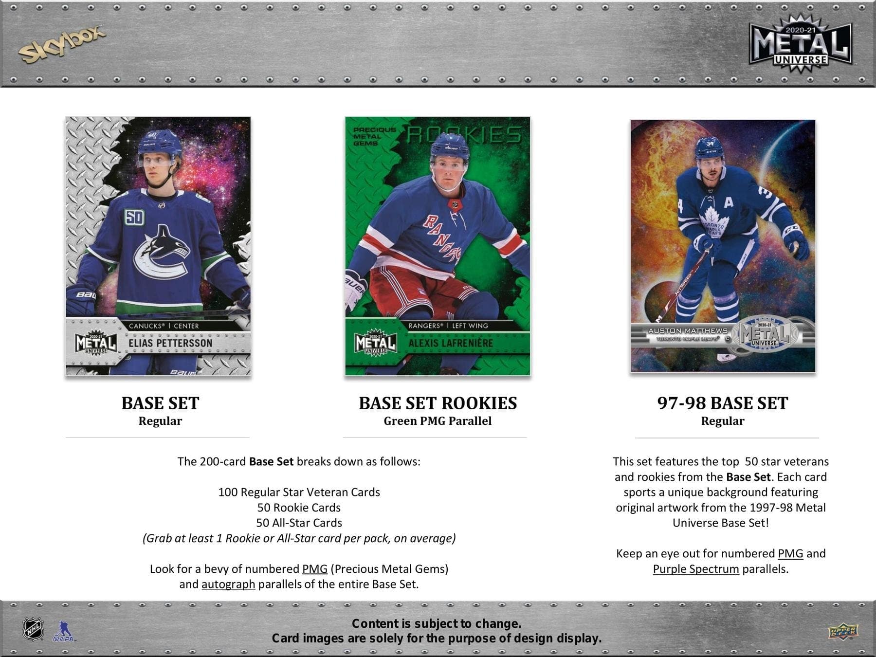 2020/21 Upper Deck Skybox Metal Universe Hockey Hobby Box NHL