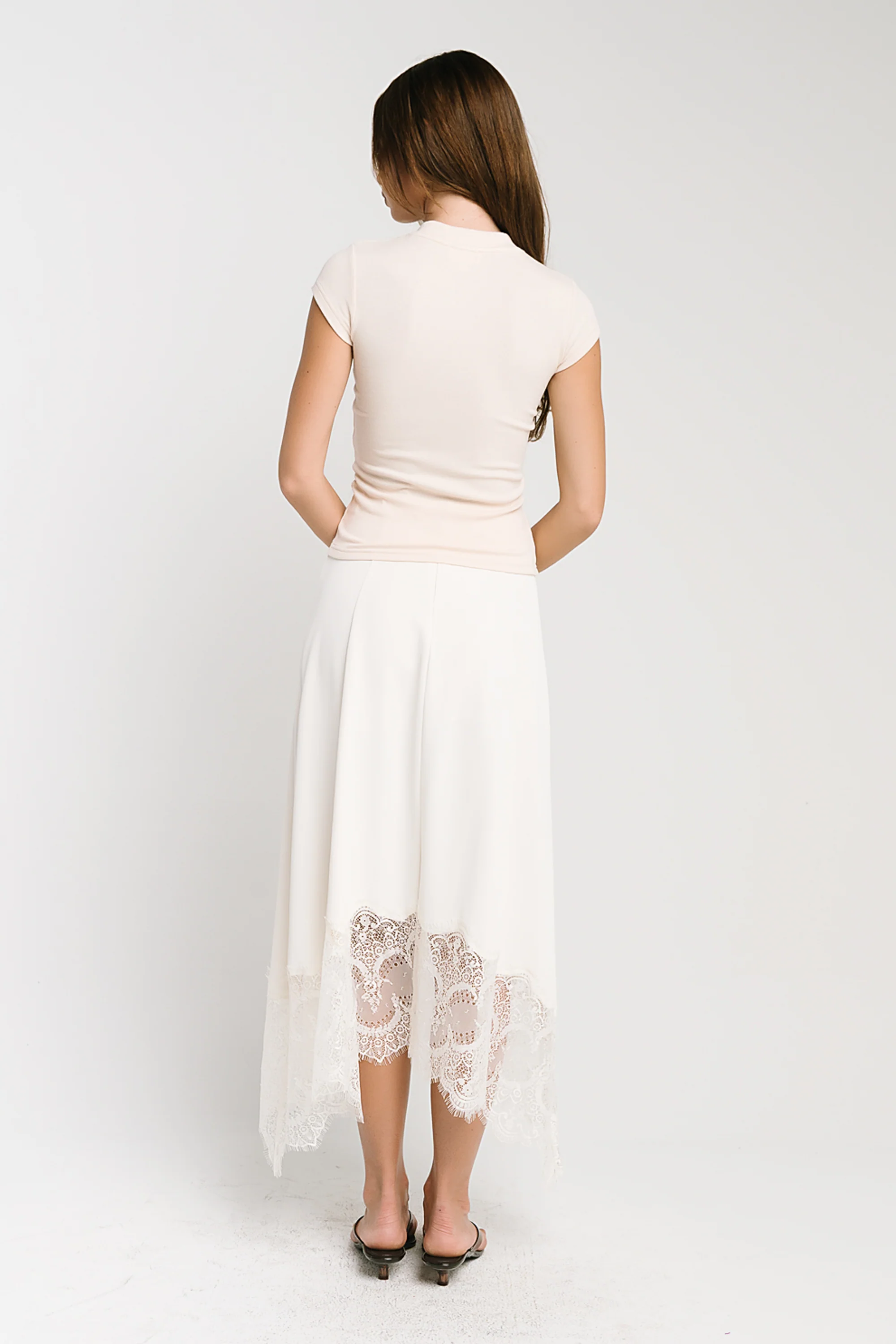 Asher Ribbed Top in Cream