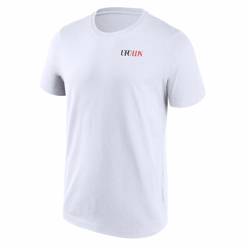 UFC London Fight Night Night Chic Graphic T-Shirt - White - Mens