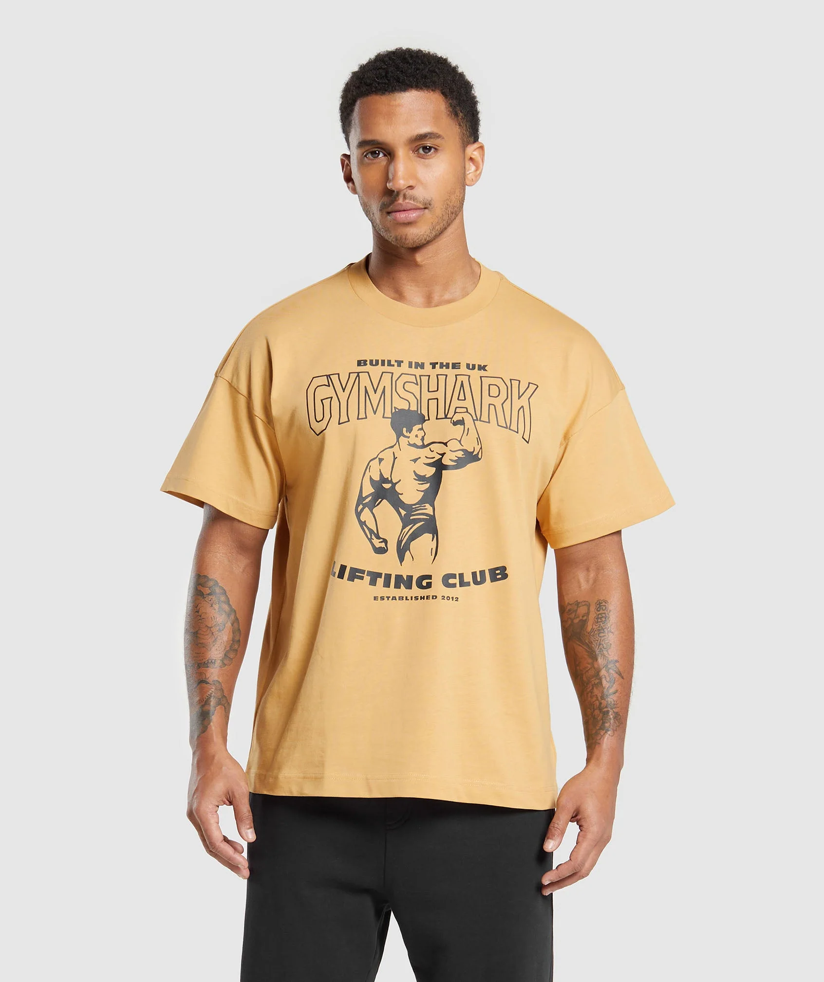 Built in the UK T-Shirt Rustic Yellow