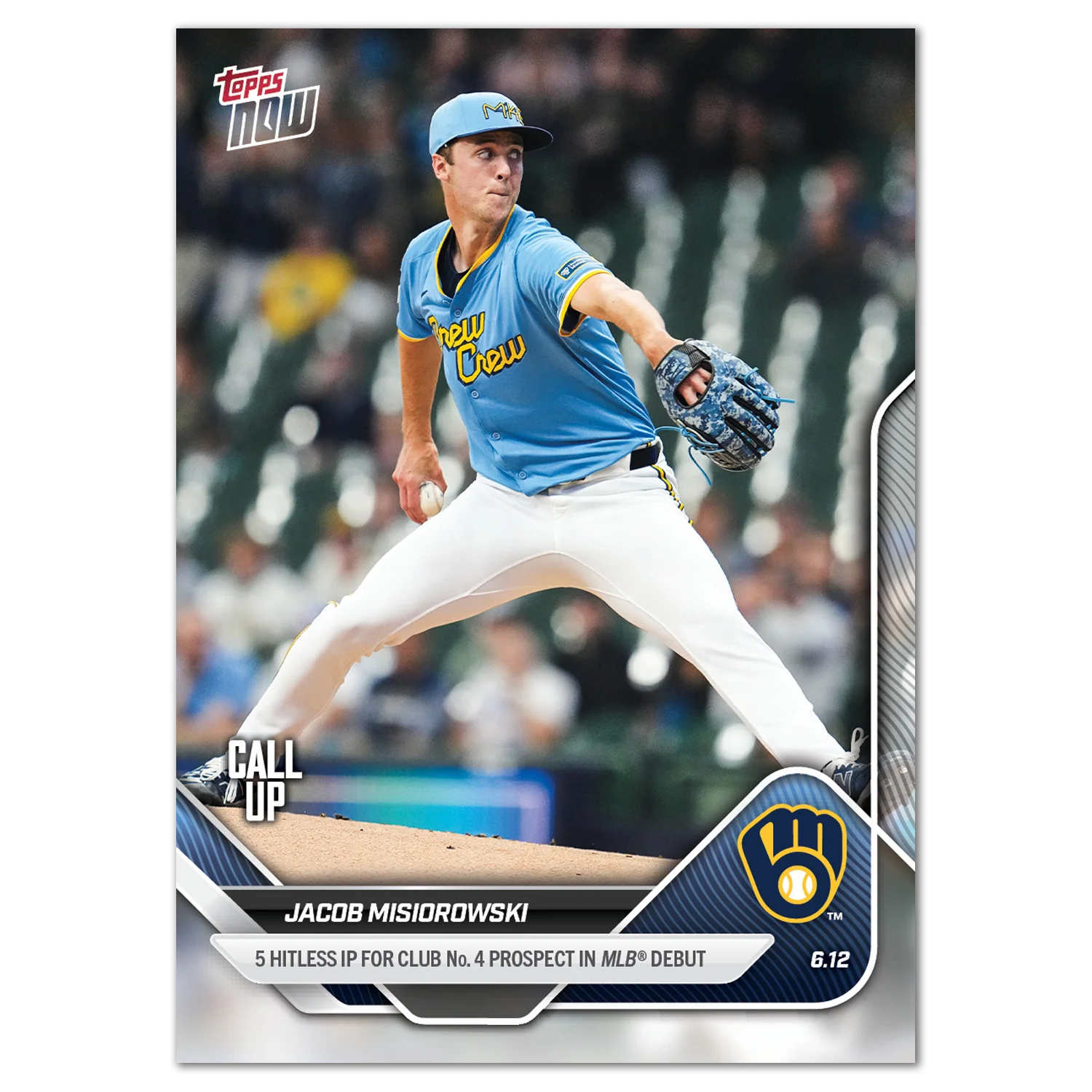 Jacob Misiorowski - 2025 MLB Topps NOW® - Card 291