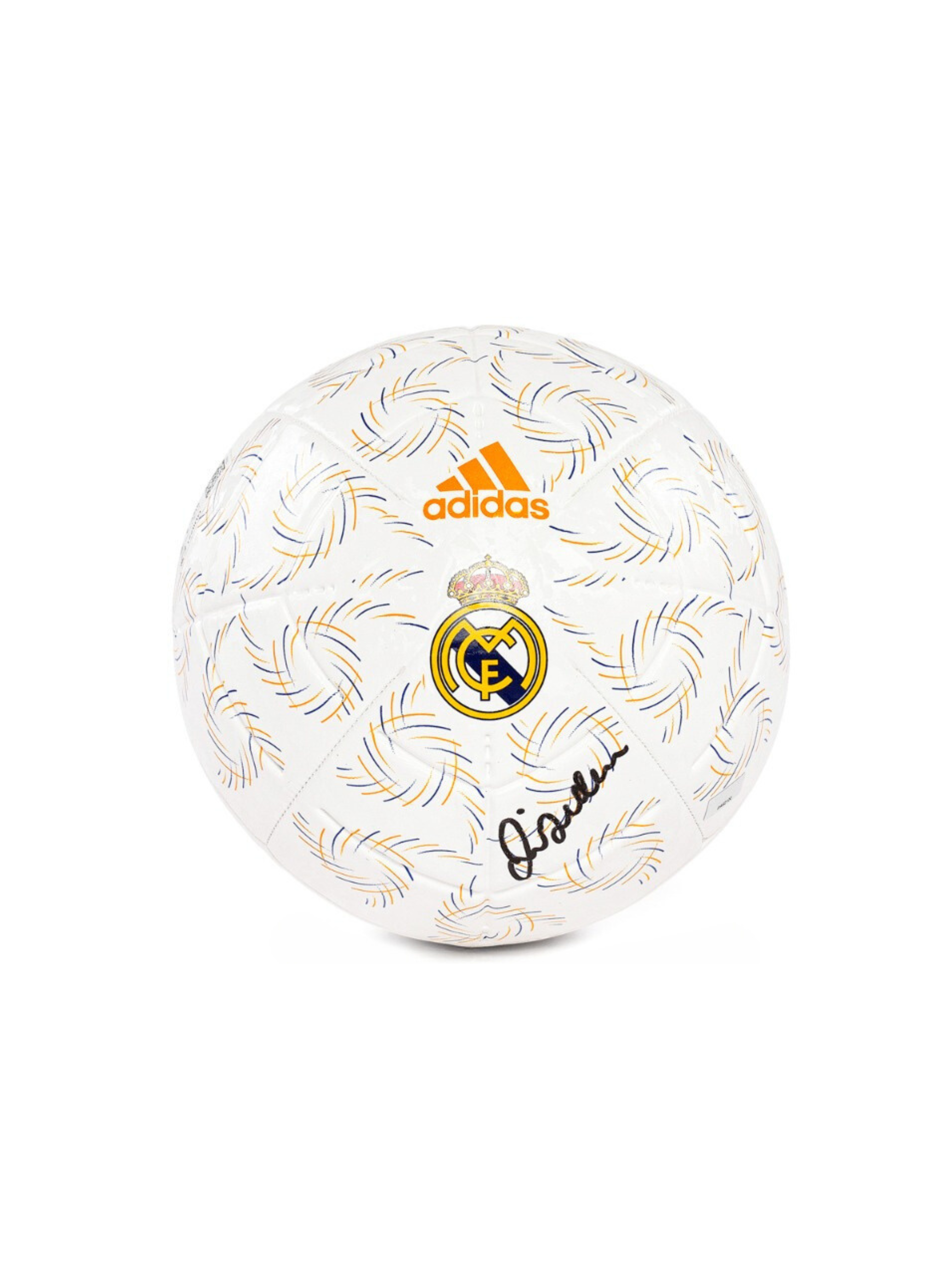 David Beckham Autographed Adidas Real Madrid White Soccer Ball